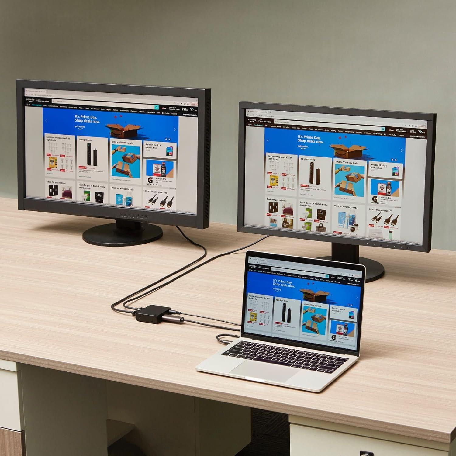 Divisor HDMI Amazon Basics 1 entrada 2 salidas 4K 30Hz