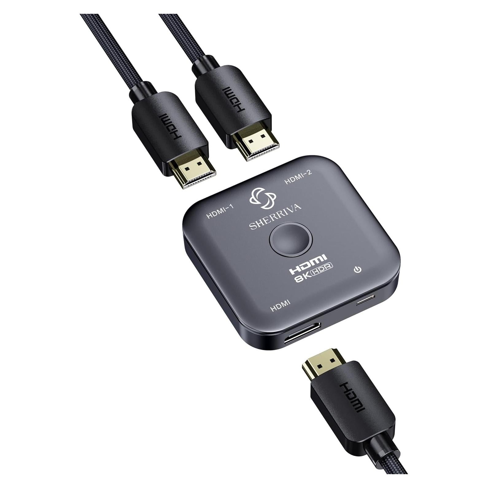 Conmutador HDMI 8K Bidireccional SHERRIVA UHD-2180 2 en 1