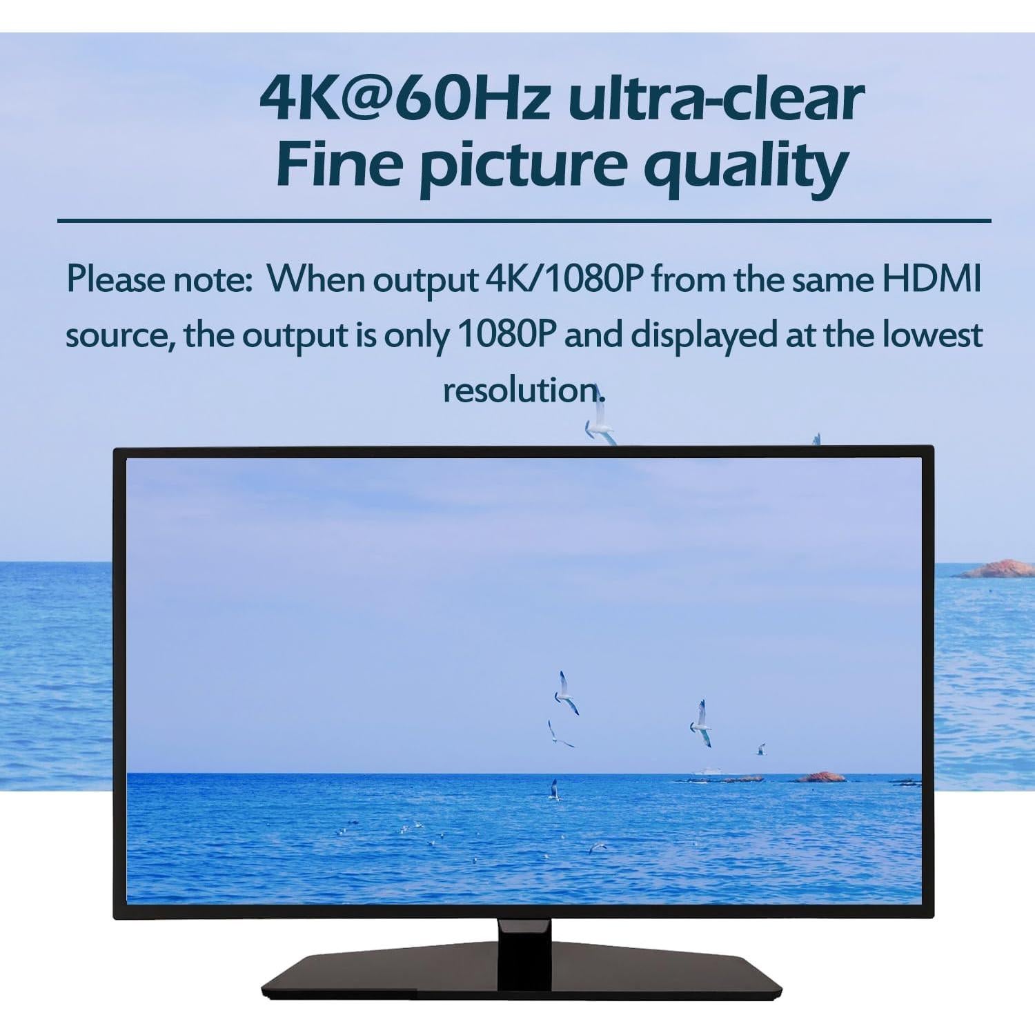 Interruptor Matriz HDMI 2x2 Anber-Tech 4K@60Hz Control Remoto