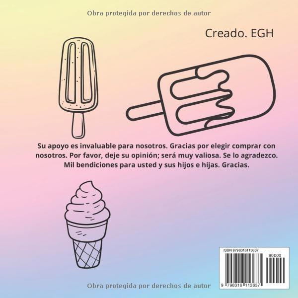 Mi primer libro para colorear paletas y algo mas: Libro de colorear, paletas, para niños , niñas, de 3 años a 8 años.para regalo (Spanish Edition)