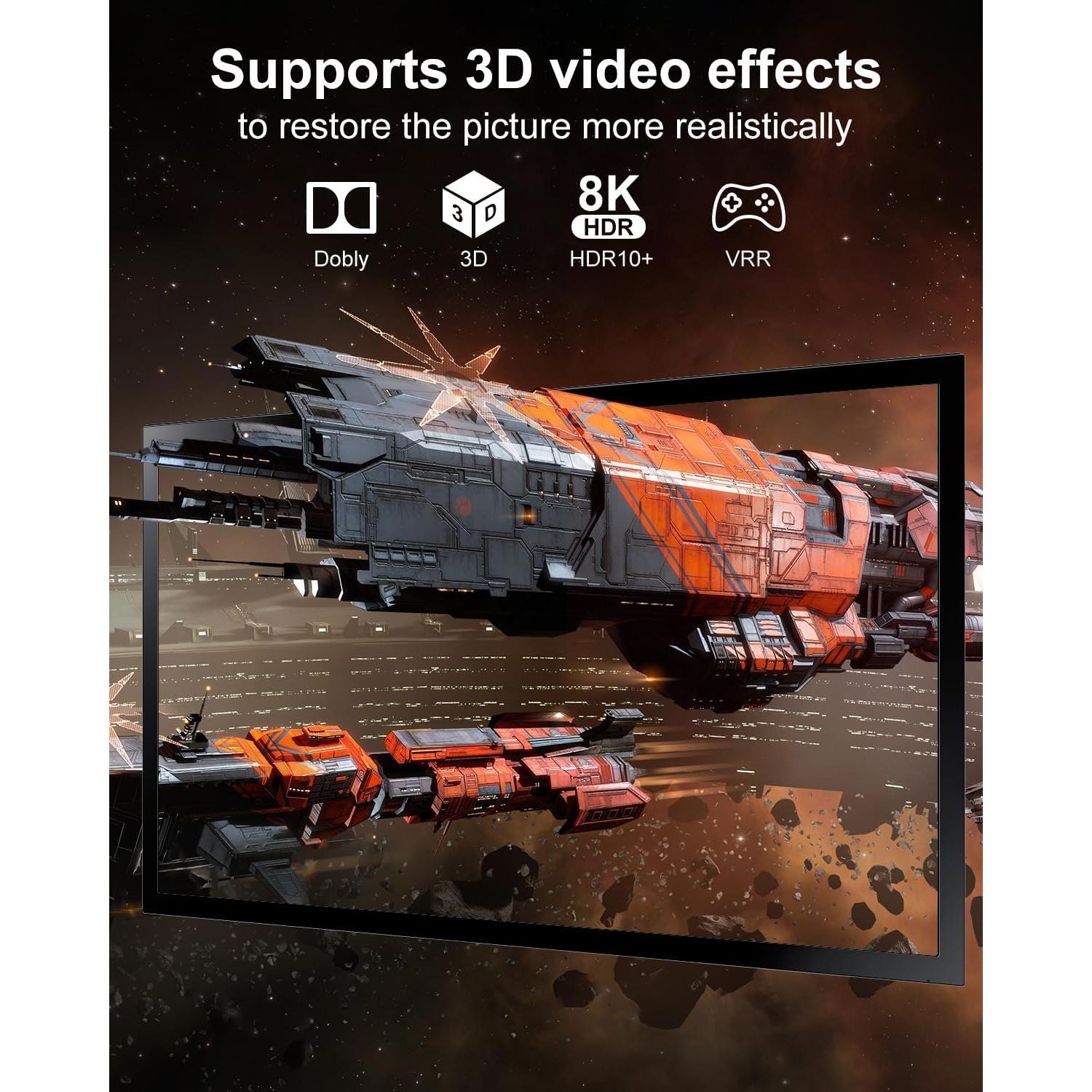 Divisor HDMI 8K 5 en 1 Tioleje - Conmutador 120Hz 4K