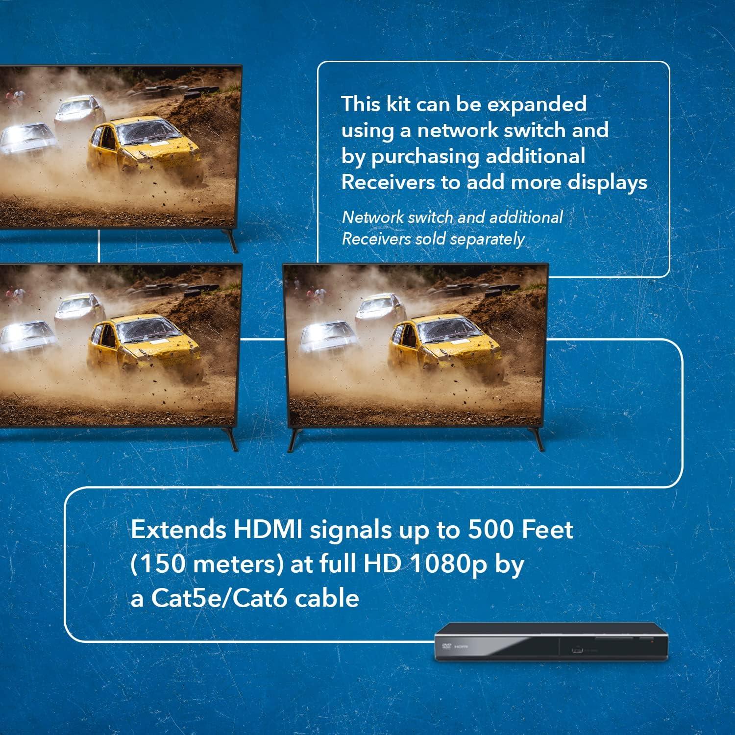 Extensor HDMI OREI EX-330 hasta 100m Full HD 1080P