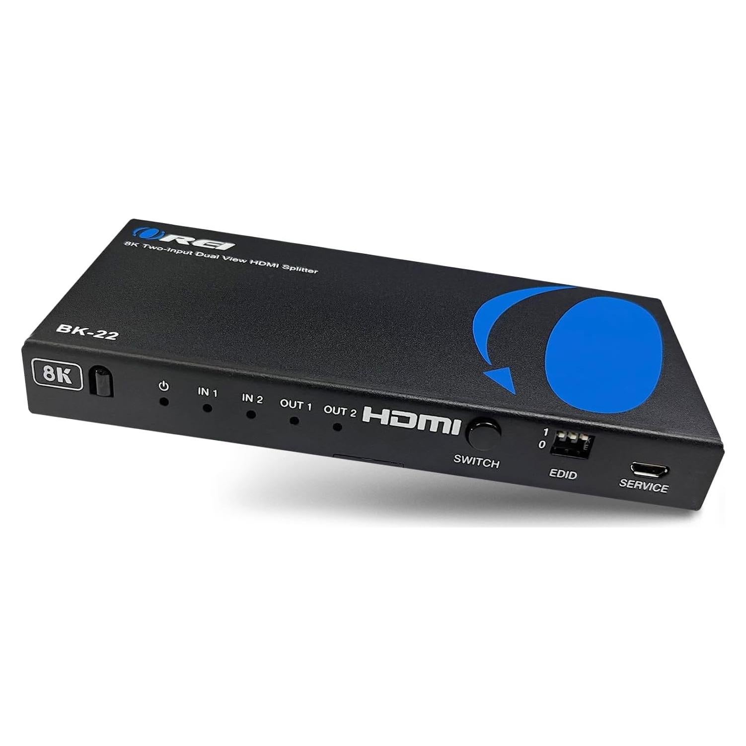 Divisor HDMI 8K OREI BK-22 2 Salidas 4K@120Hz Dolby Vision