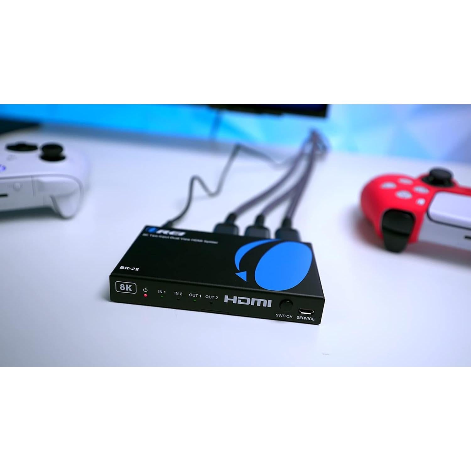 Divisor HDMI 8K OREI BK-22 2 Salidas 4K@120Hz Dolby Vision