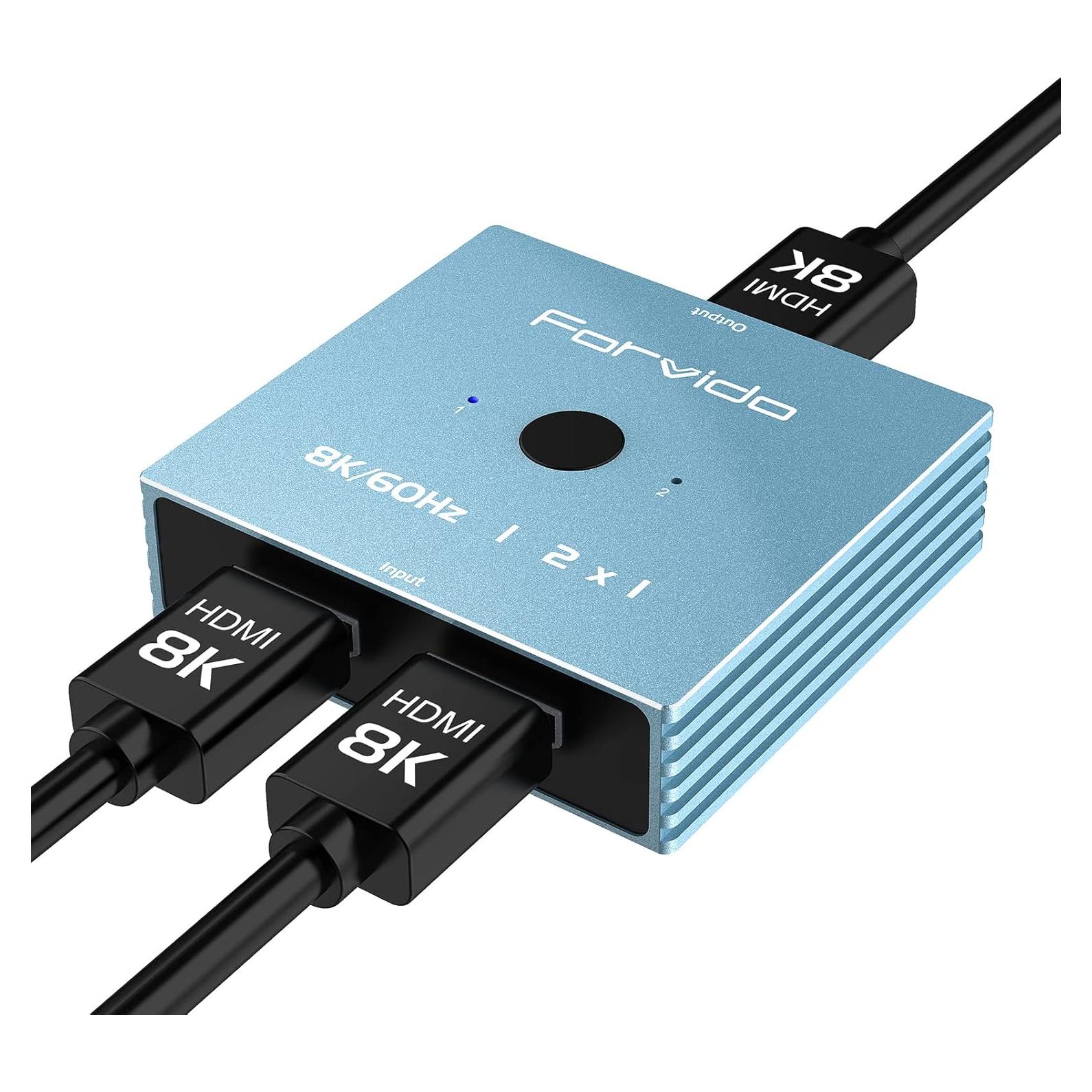Conmutador HDMI 8K 2 en 1 Fengqing - Soporta 8K 120Hz