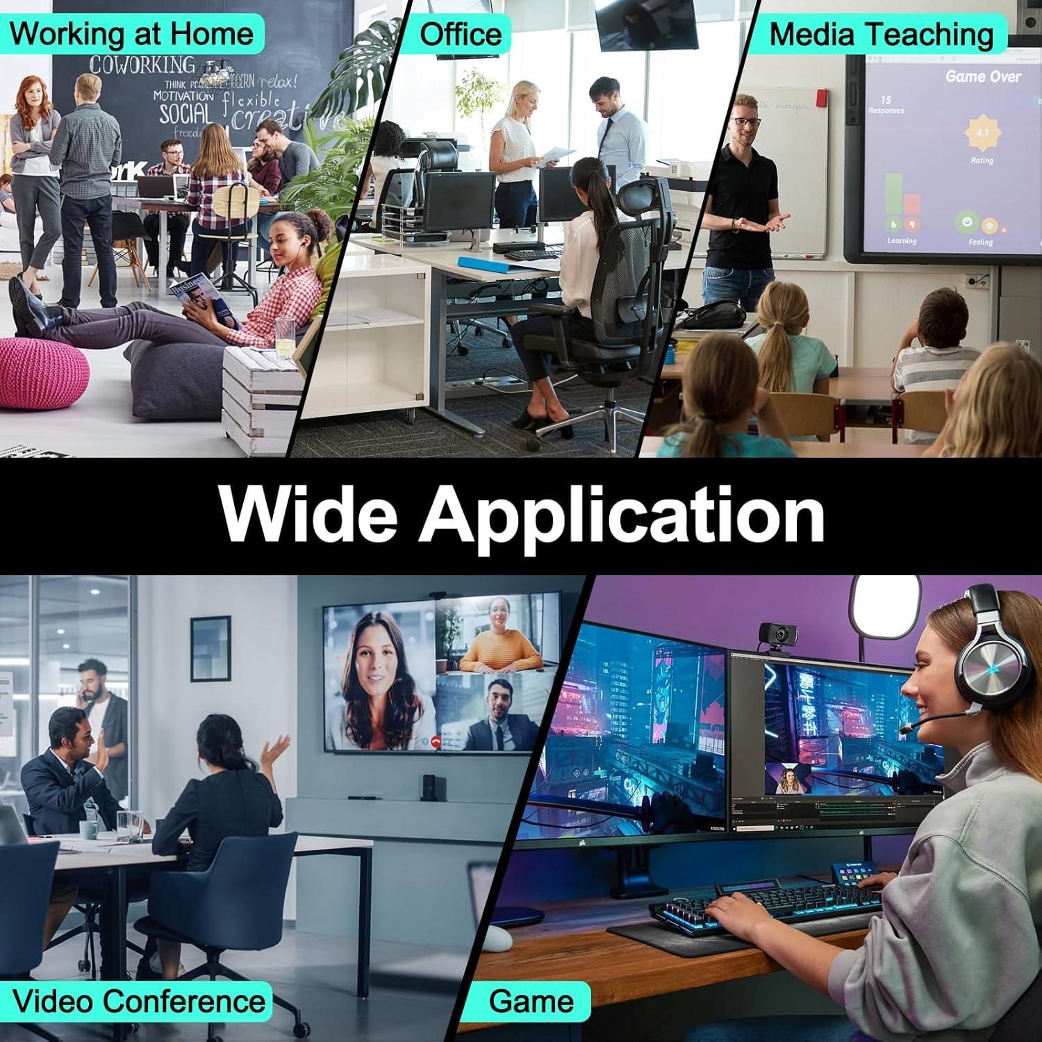 Conmutador KVM Doble Monitor AOOCOO 8K@60Hz HDMI+DP USB 3.0