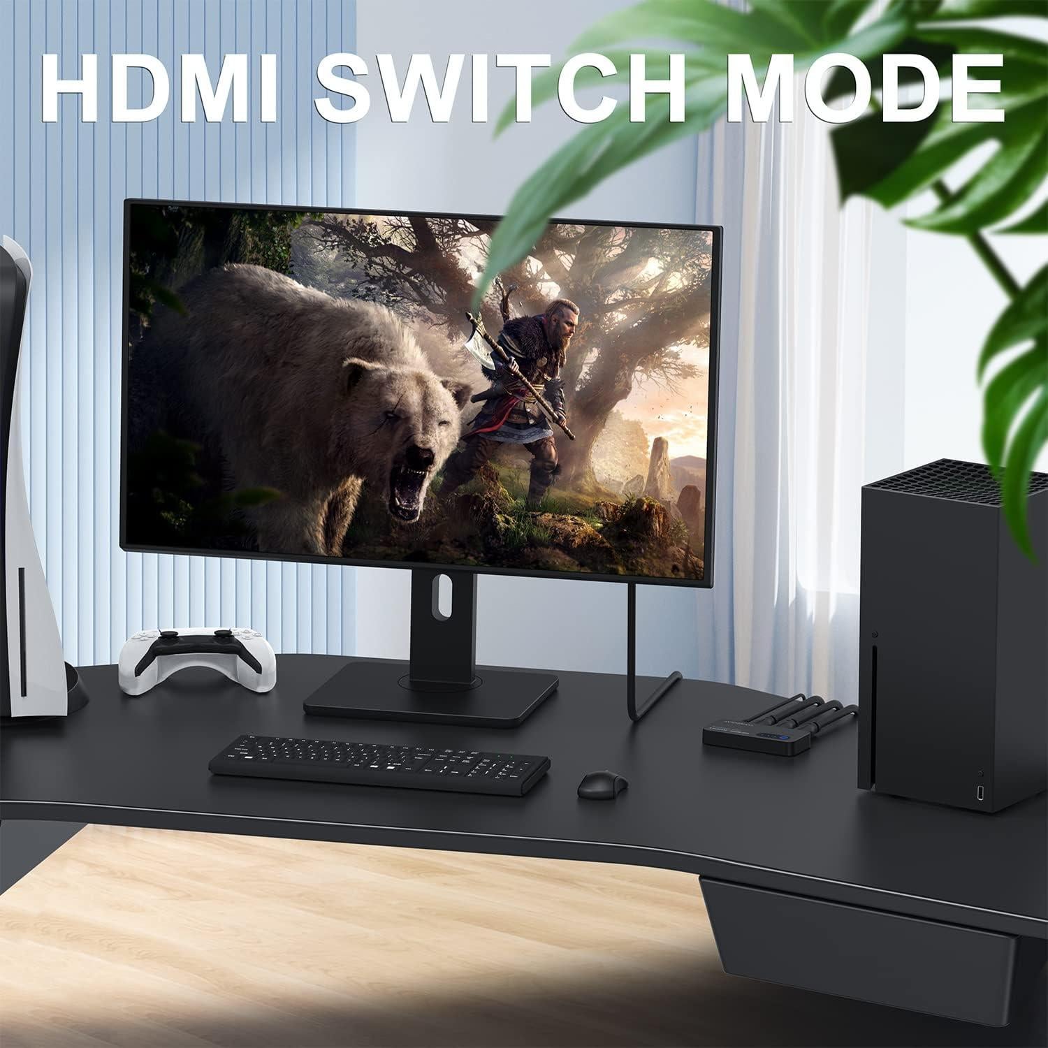 Conmutador HDMI 8K 60Hz AVIDGRAM 2x1/1x2 Soporta 4K 120Hz