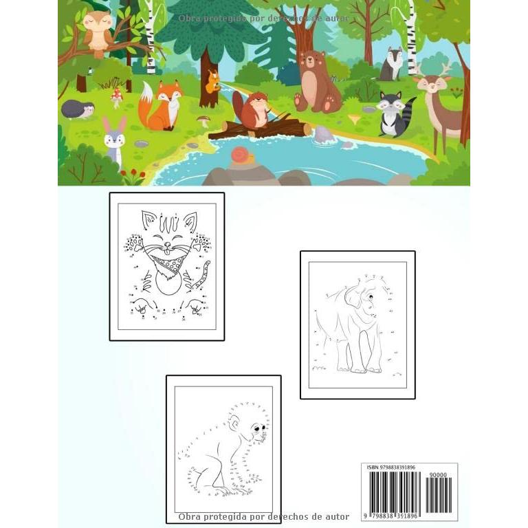 Animales PUNTO A PUNTO libro para adultos: Jumbo impresión grande punto a punto para adultos, personas mayores y adolescentes de hermosas páginas de ... relajarse | Regalo perfecto (Spanish Edition)
