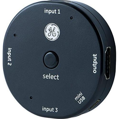 Interruptor HDMI 3 Puertos GE 4K Ultra HD 60fps Negro