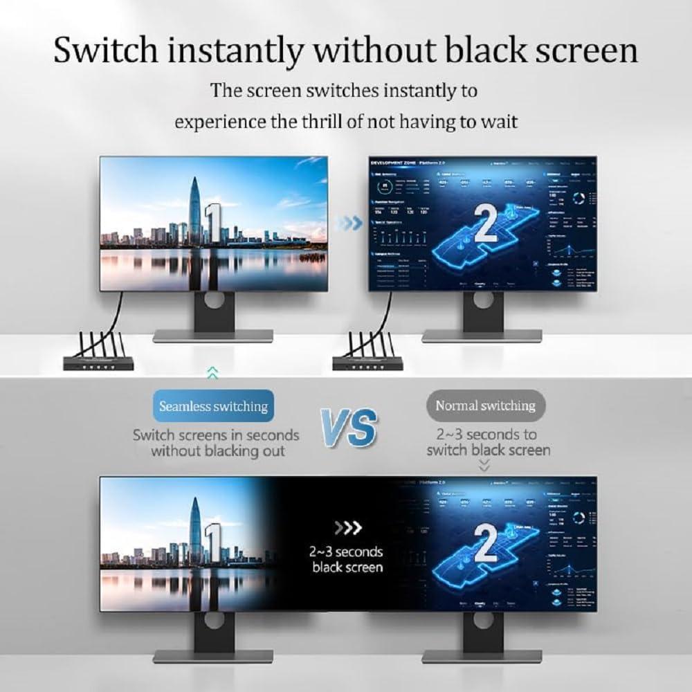 Conmutador HDMI 4x1 Arvitek 4K@30Hz con Control Remoto