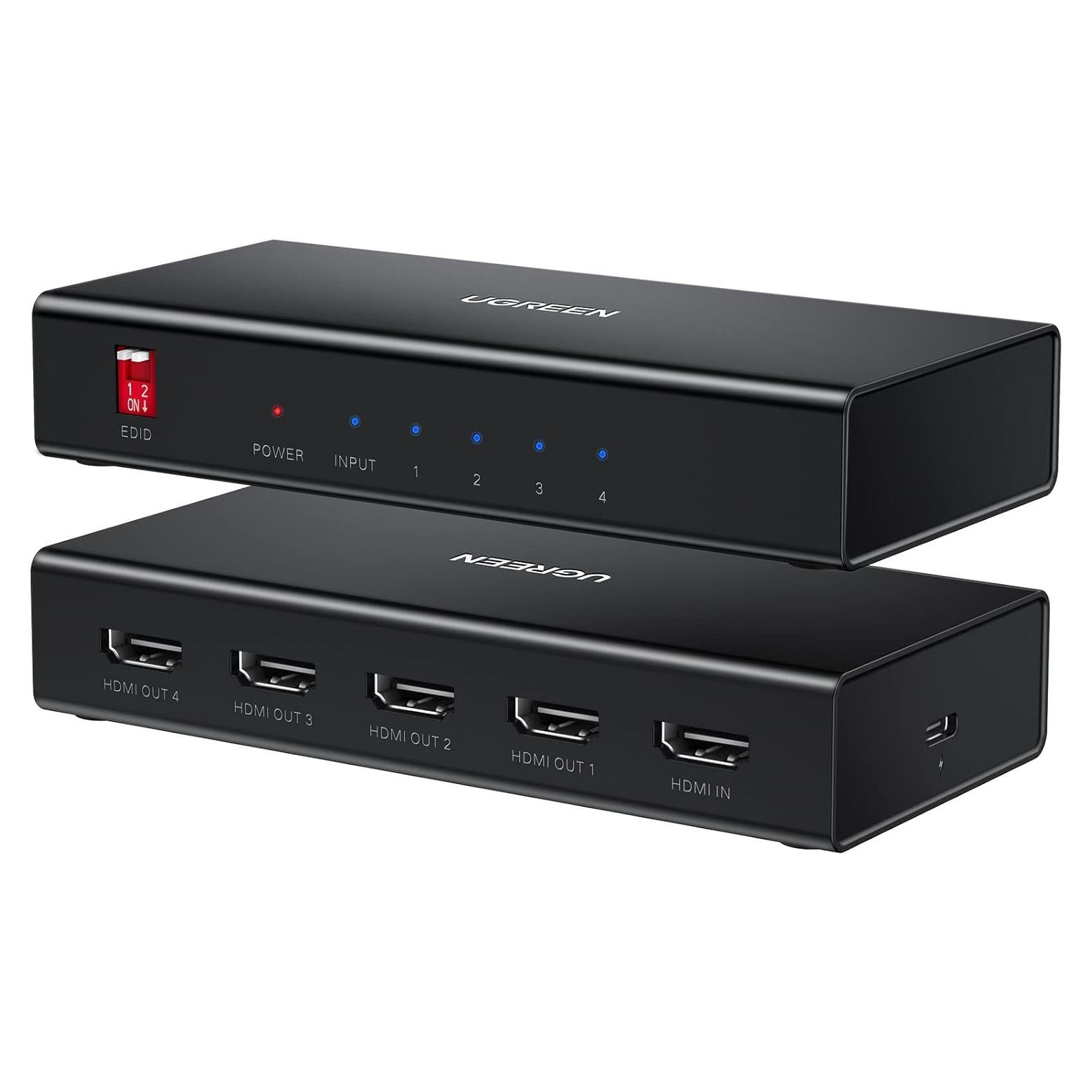 Divisor HDMI 1 en 4 UGREEN 4K@60Hz 18Gbps EDID HDCP