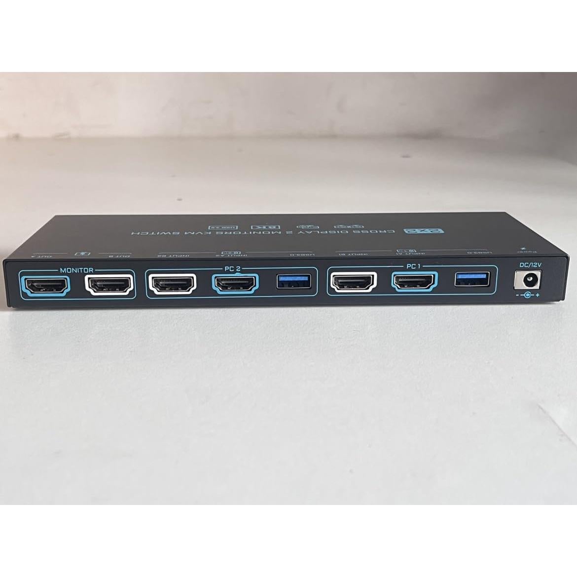 Interruptor KVM Doble Modo 8K HDMI 2.1 2 Monitores 2 PCs