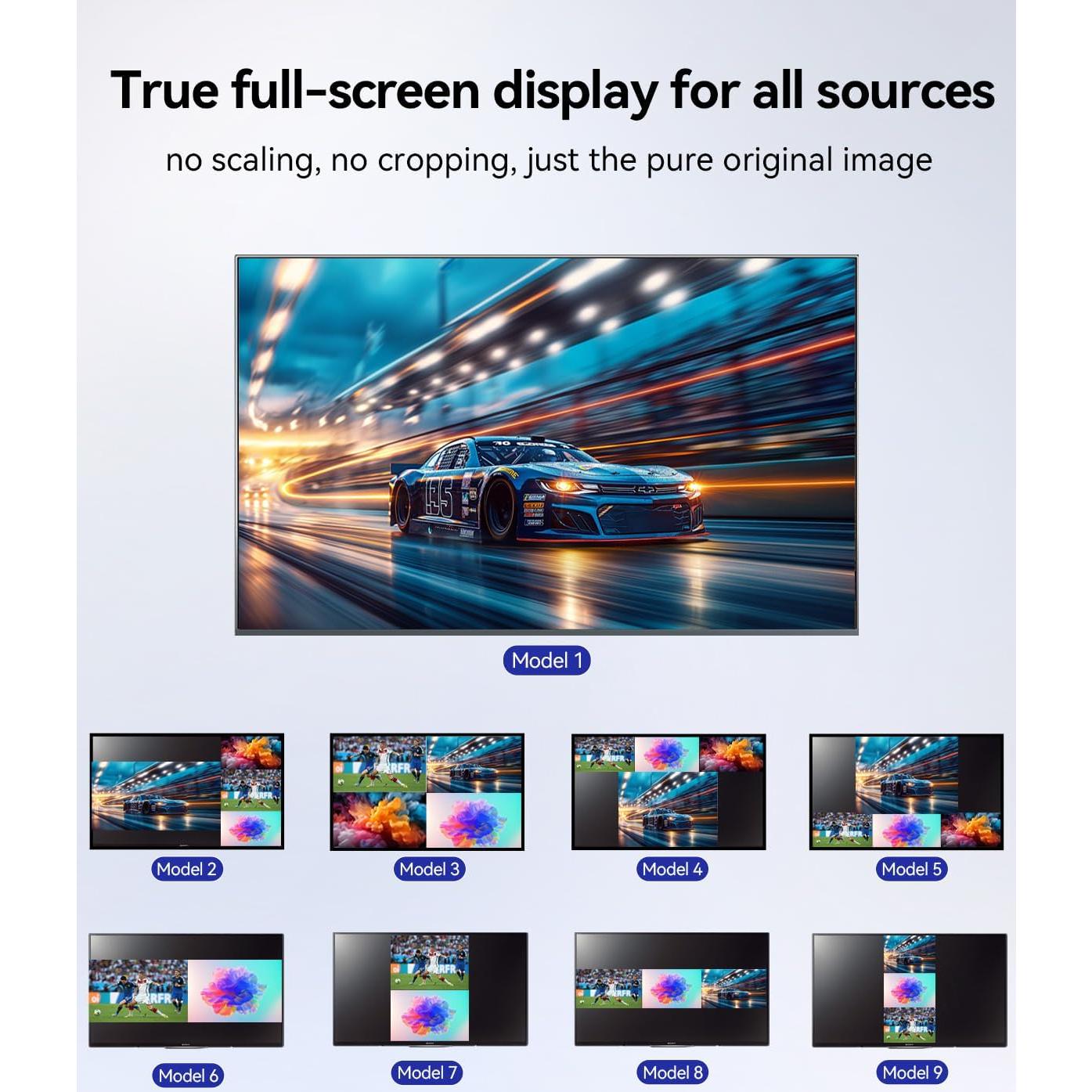 Conmutador HDMI 4x1 HAICHENTEX 4K Multiviewer Control Remoto