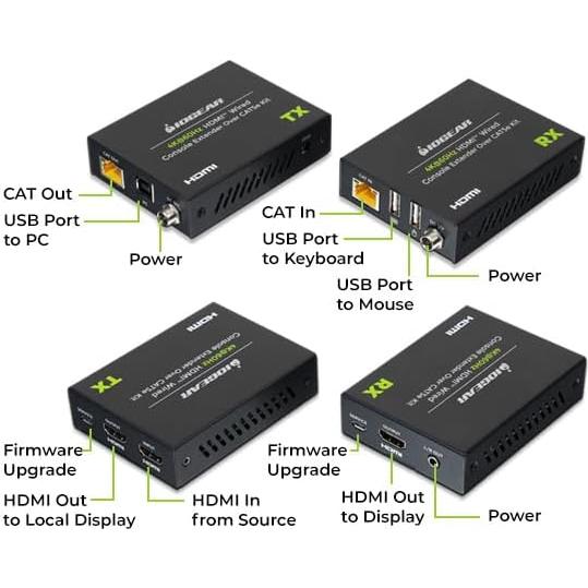Extensor HDMI 4K IOGEAR GCEH4K hasta 68.58 m con USB