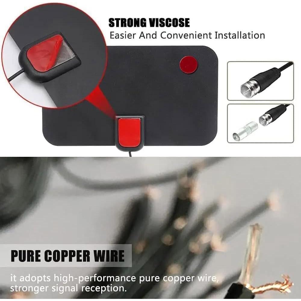 Antena Digital HD Interior Bwxsyws 4K 1080p Recepción 360°