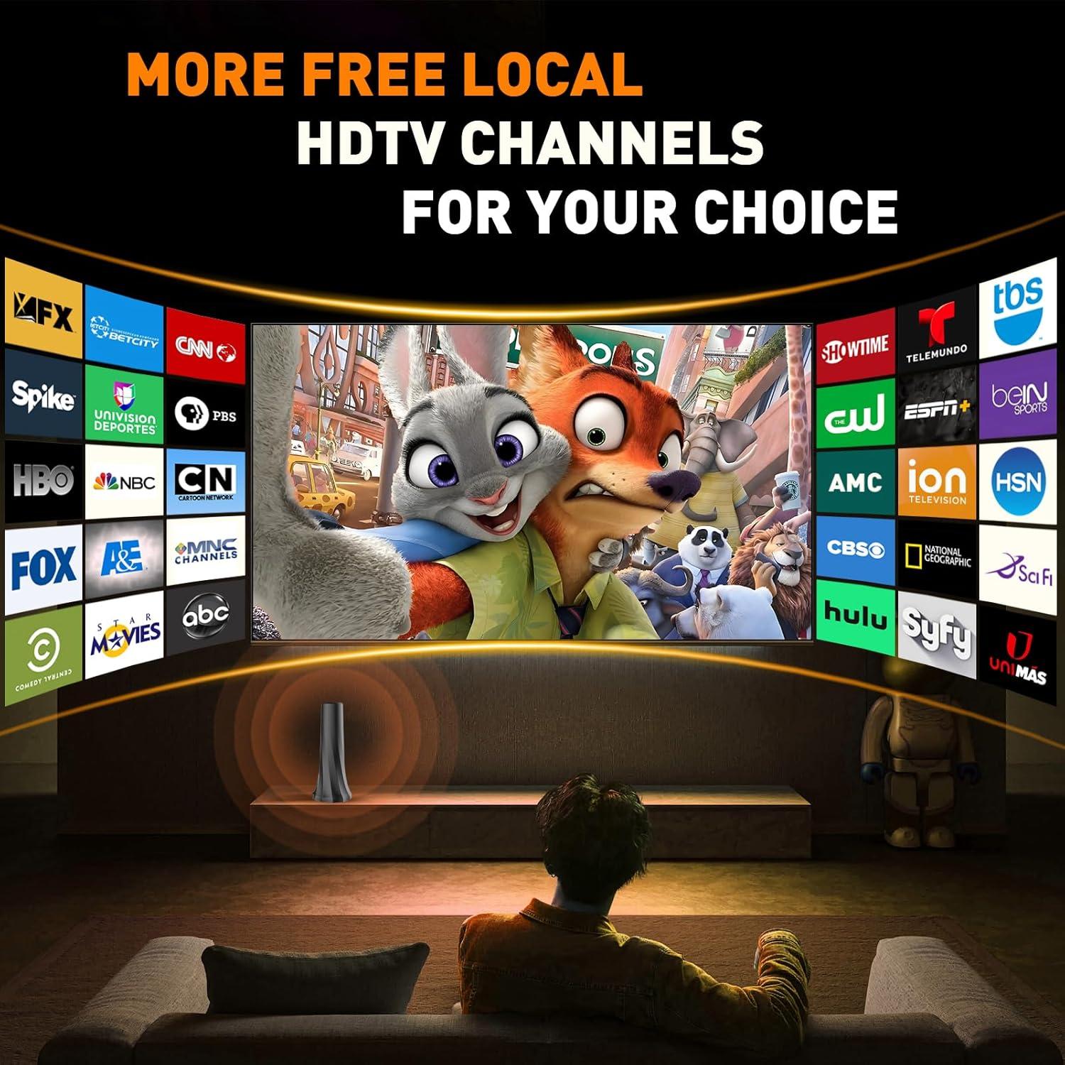 Antena de TV KLOMIER con Amplificador 4K HD 901 km