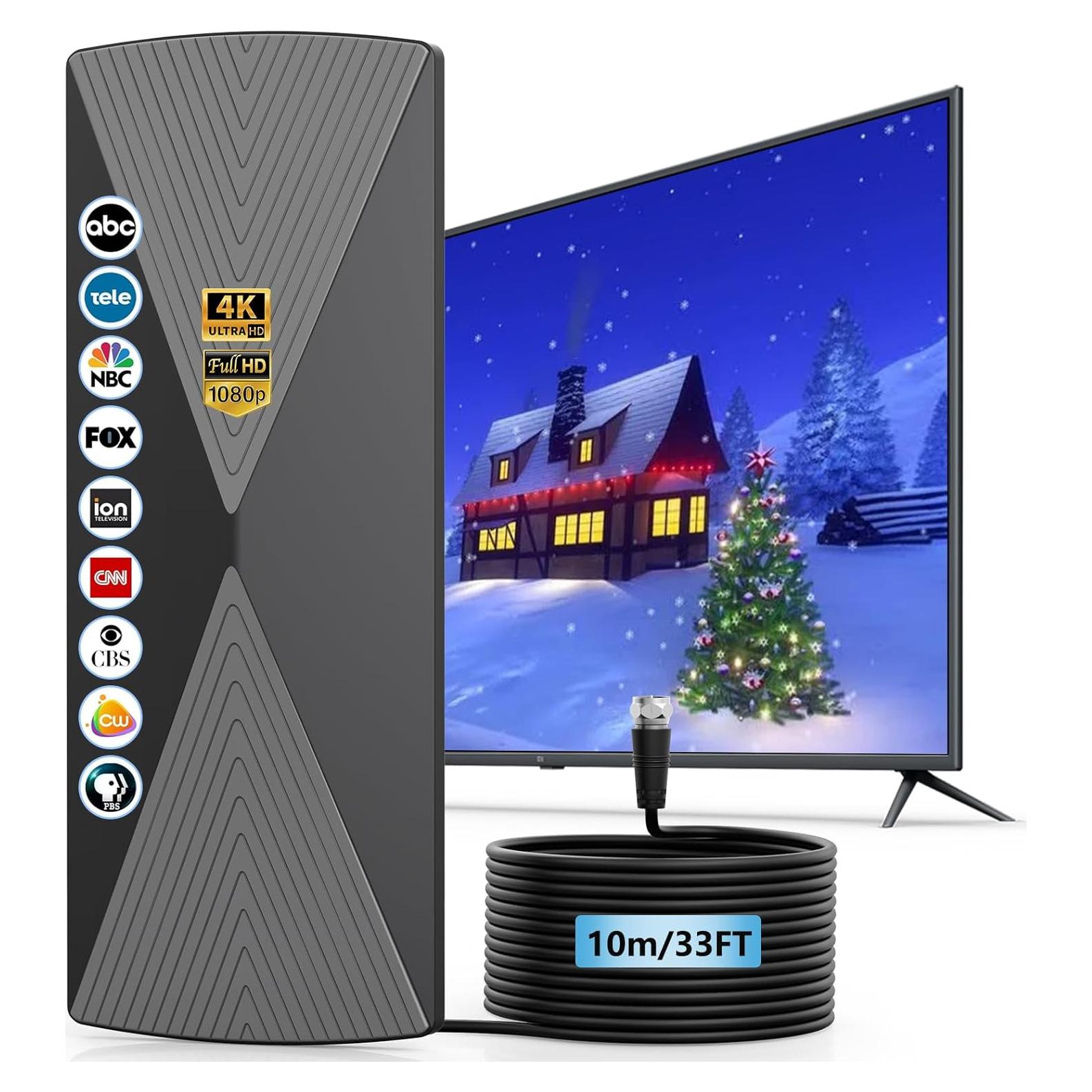 Antena de TV Digital HD Oyned AN-3040 Interior/Exterior 1200 km