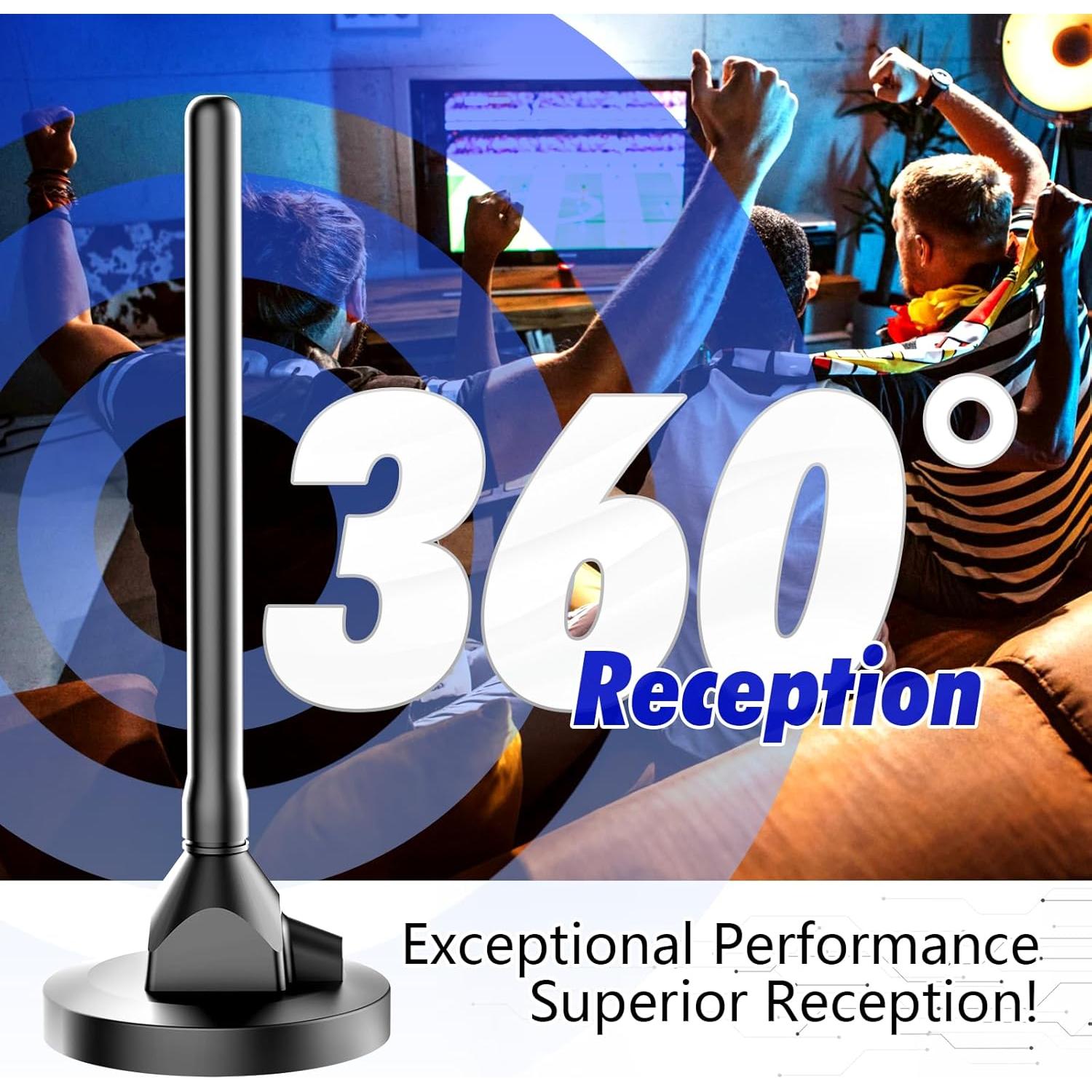 Antena de TV Digital Interior DTVSMARTSHOW 2025 4K 1080p