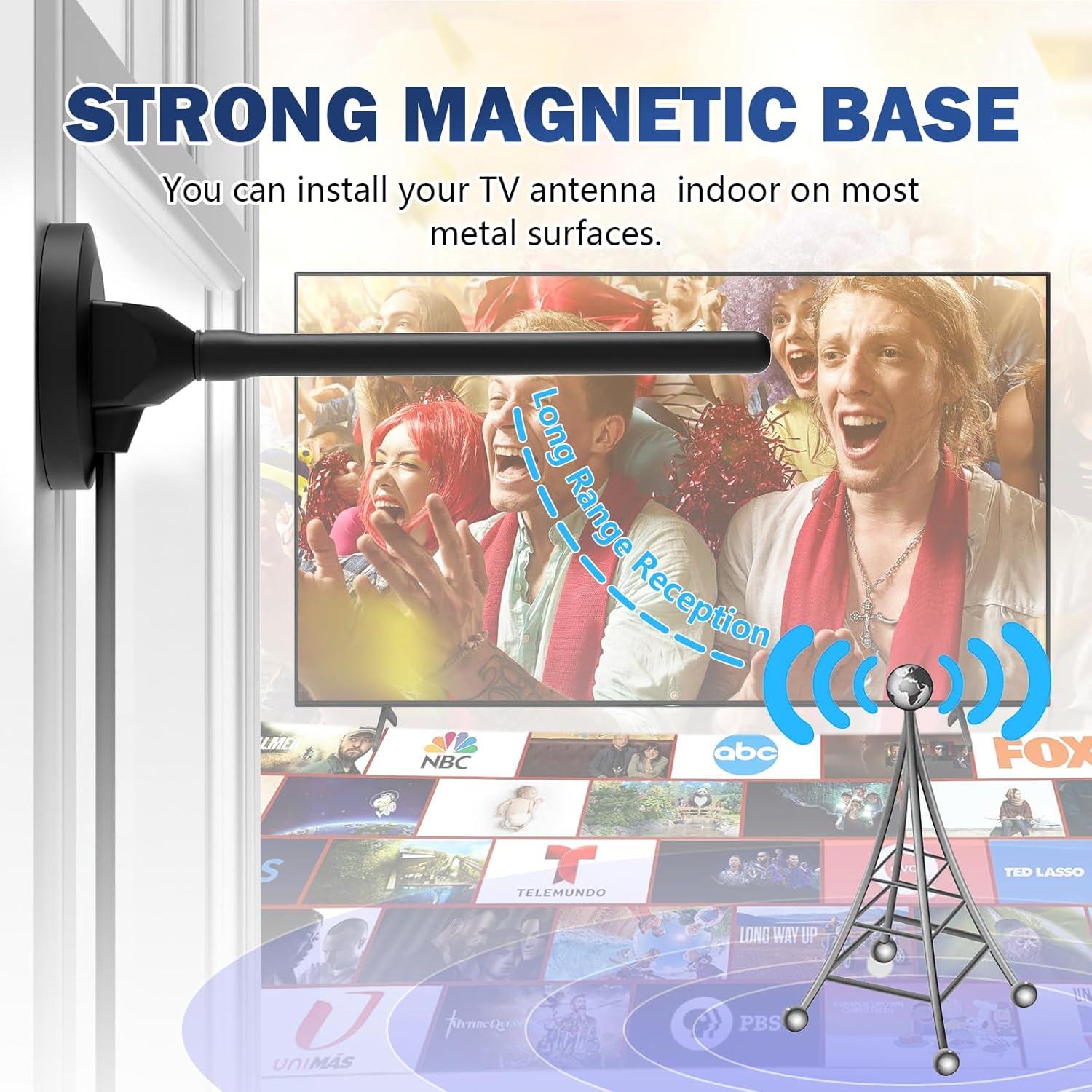 Antena de TV Digital Interior DTVSMARTSHOW 2025 4K 1080p