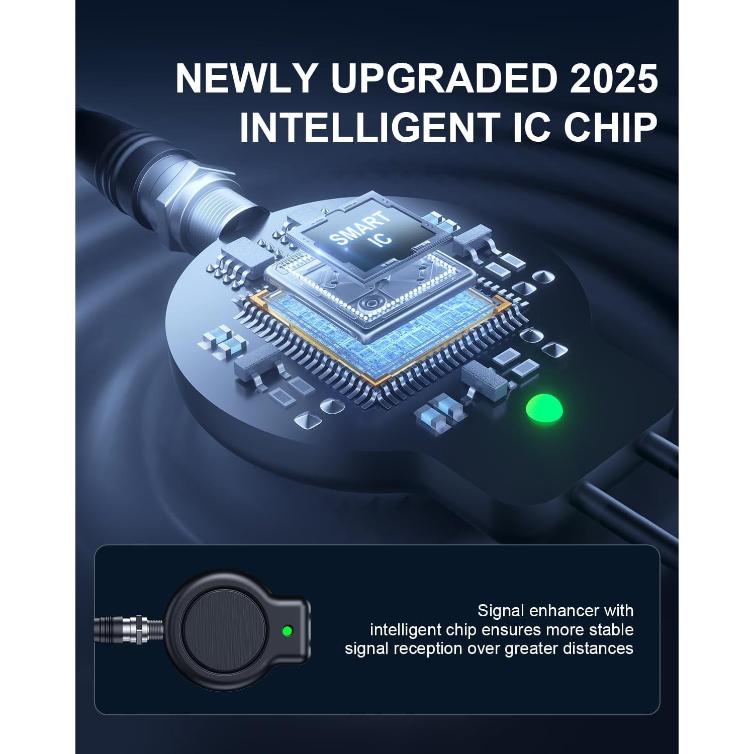 Antena de TV Cusvuevi HX01 1800+ Millas 4K HD Impermeable