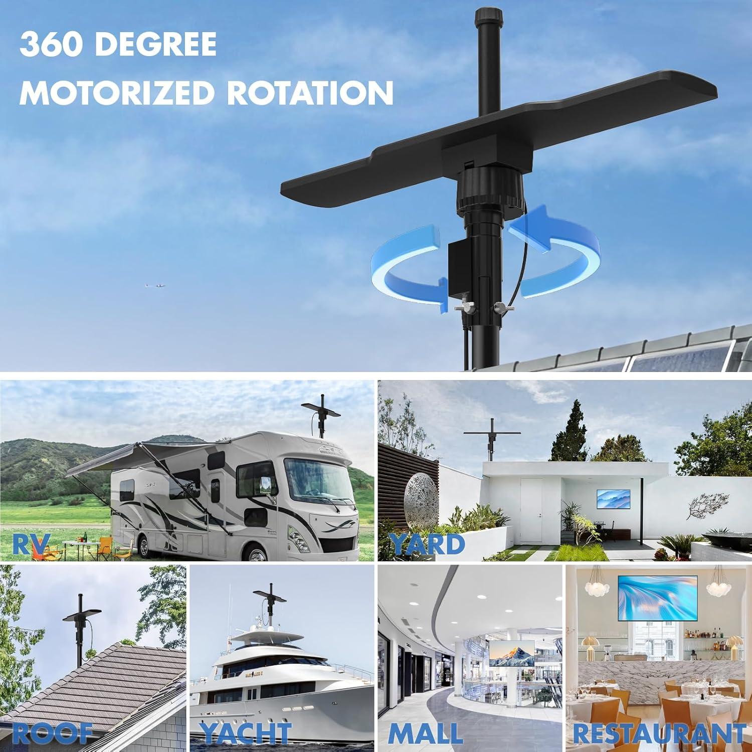 Antena de TV Digital Exterior Jadeley AN-5013ORV HD 4K 8K