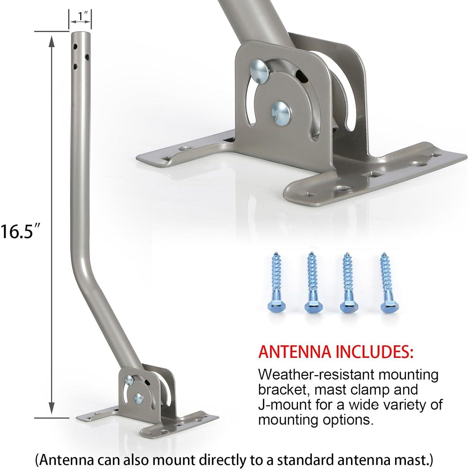 Antena de TV Digital HD PIBIDI Amplificada 200 Millas 4K