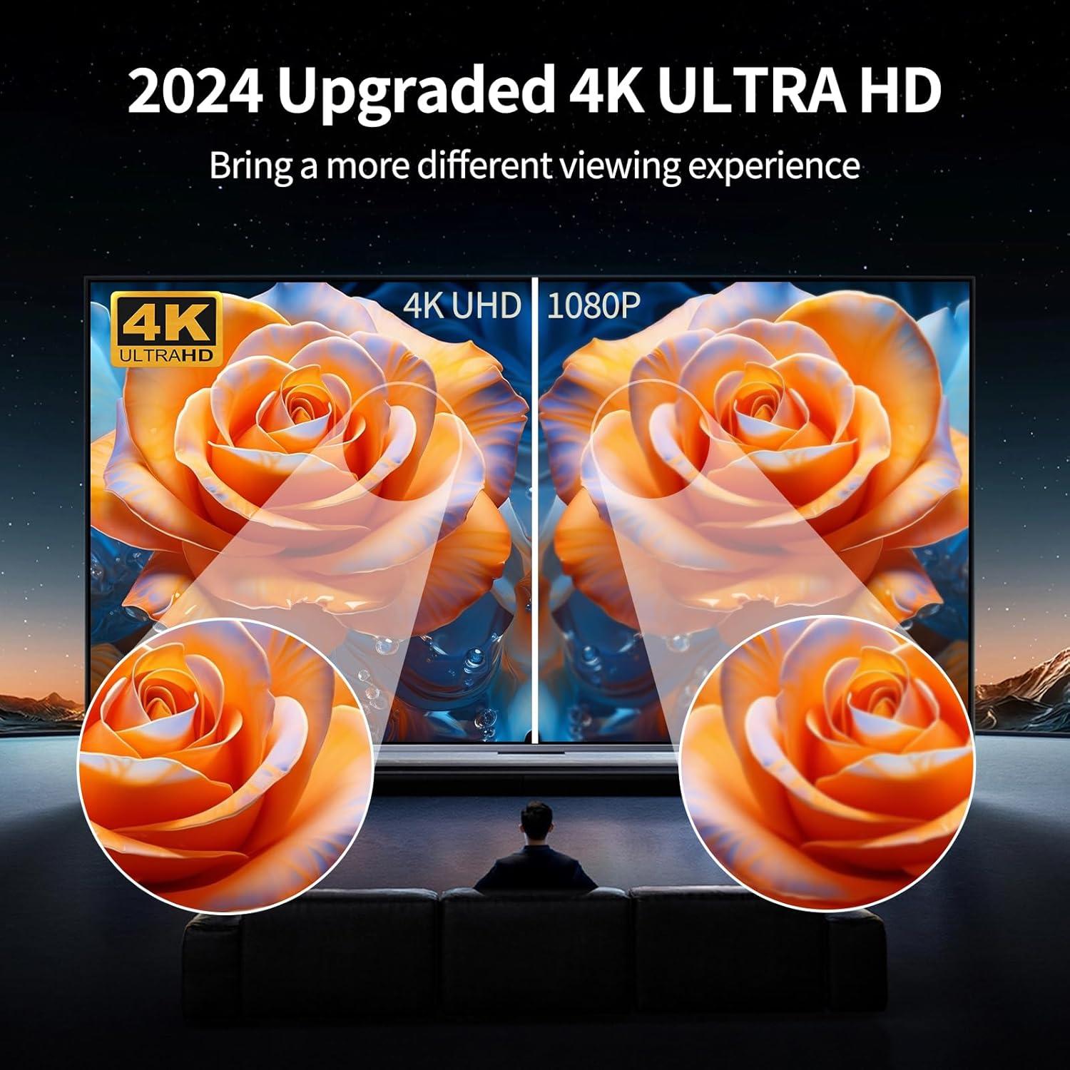 Antena de TV Digital Oaitree 650+ Millas 4K HD Negra