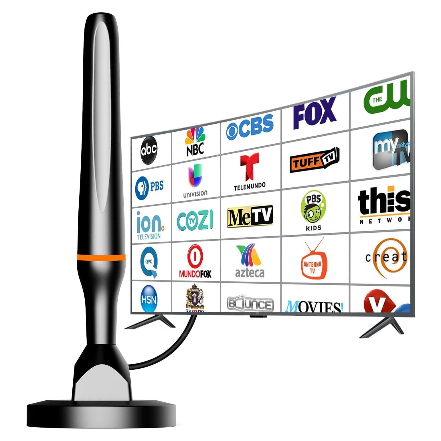 Antena Digital HDTV Interior DGUPSP 4K 360° Recepción Canales
