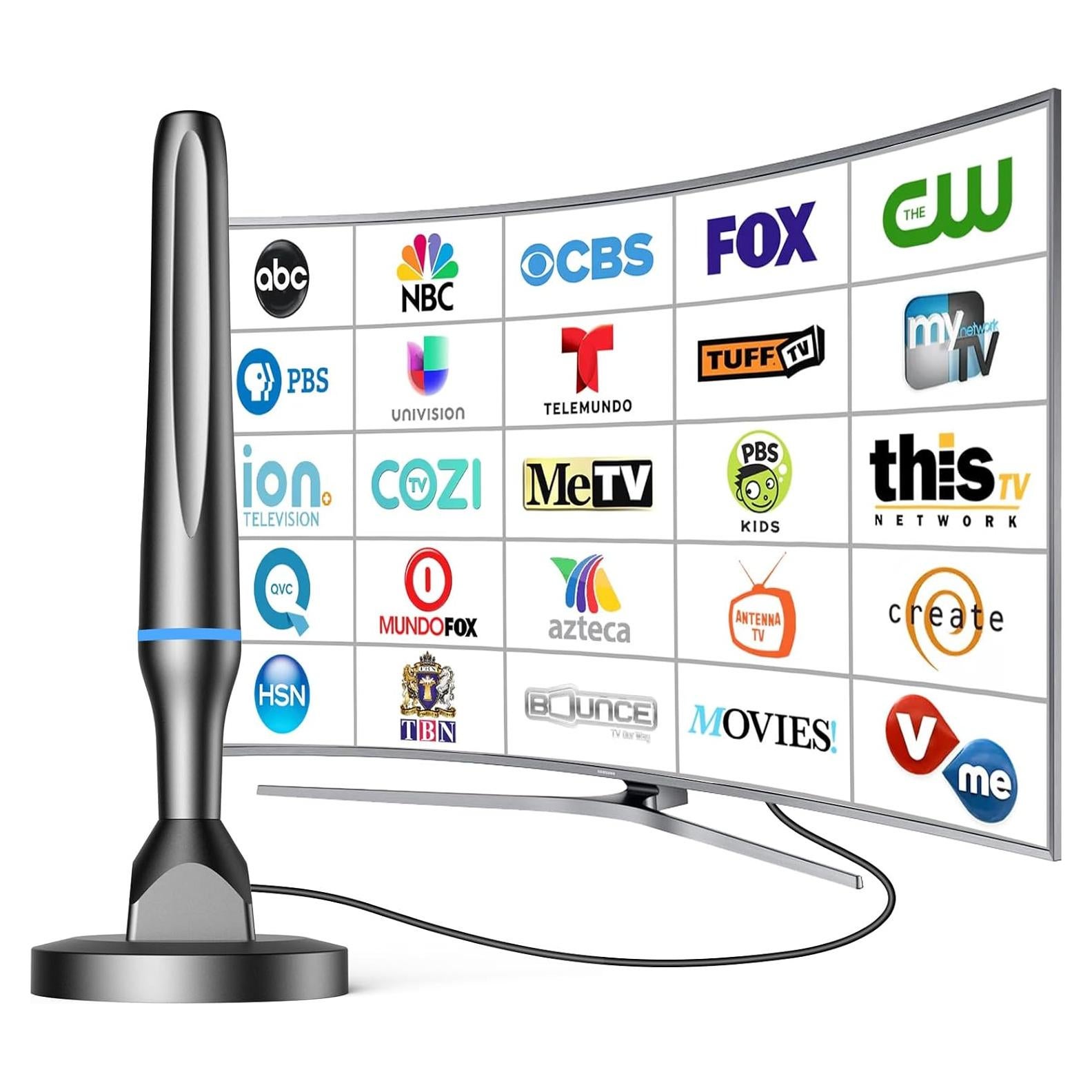 Antena Digital HDTV Interior DGUPSP 360° Recepción 4K 1080P