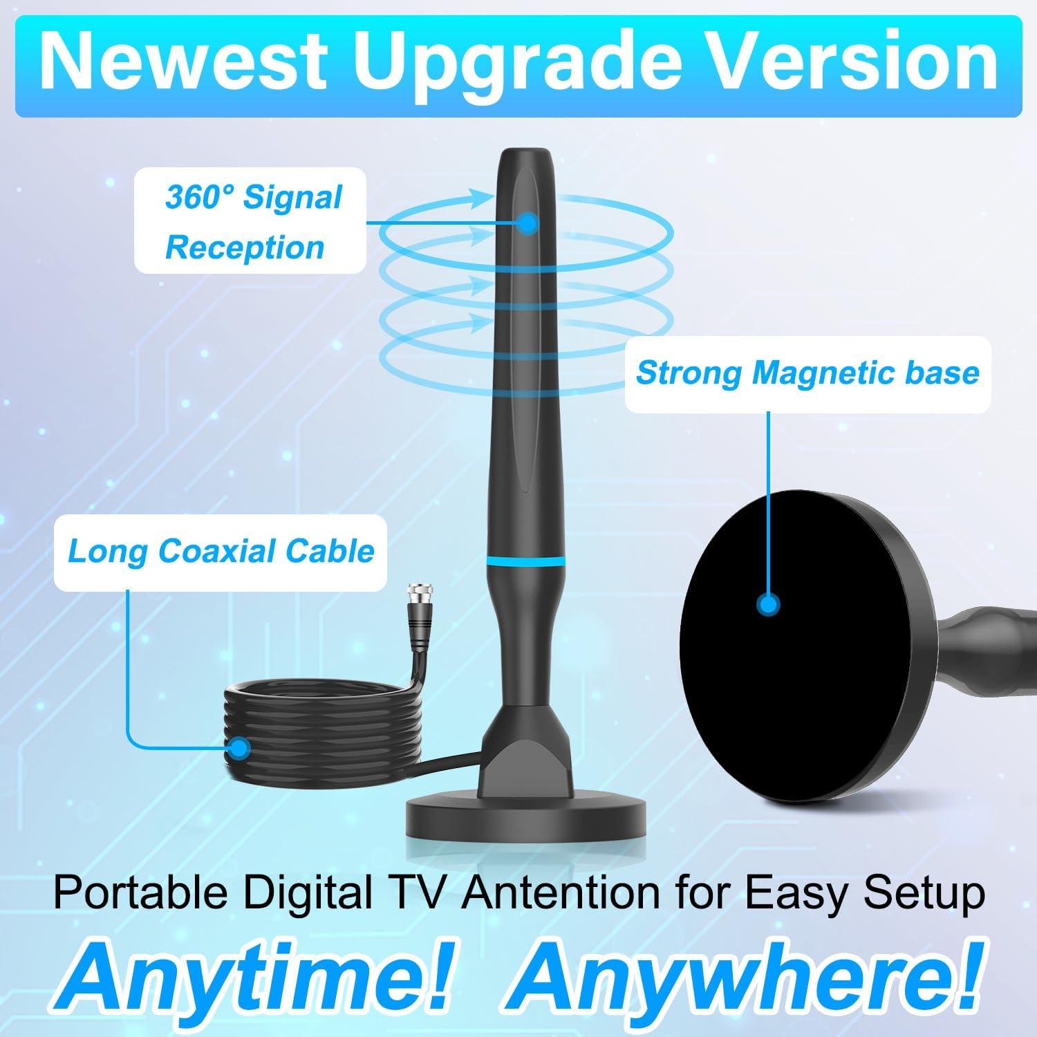 Antena Digital HDTV Interior DGUPSP 360° Recepción 4K 1080P