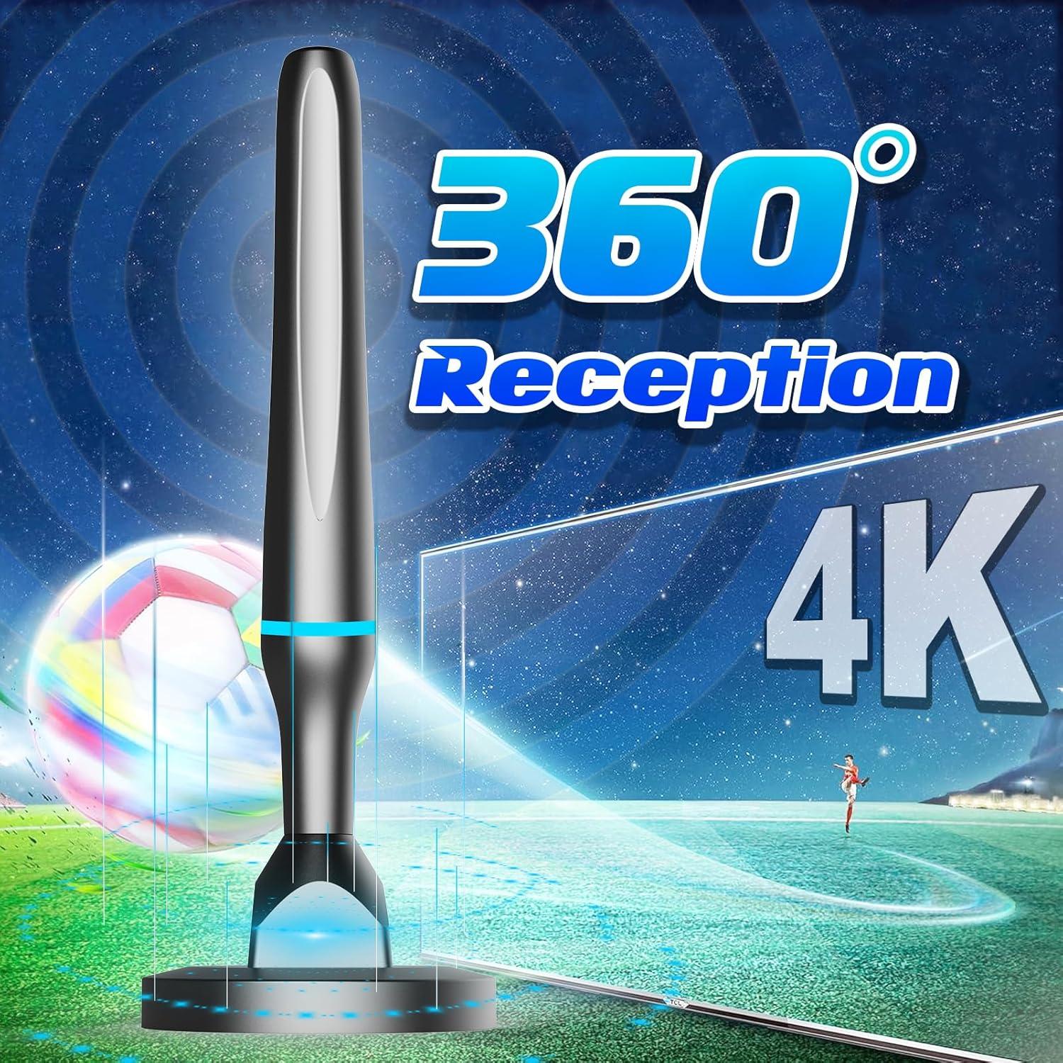 Antena Digital HDTV Interior DGUPSP 360° Recepción 4K 1080P