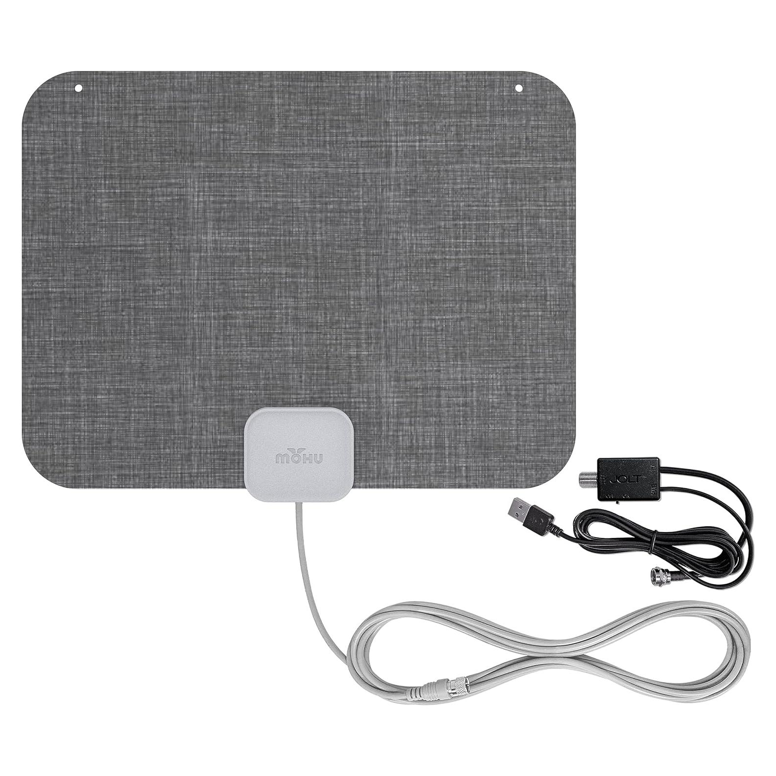 Antena de TV Interior Mohu Leaf Stitch Amplificada 4K UHD