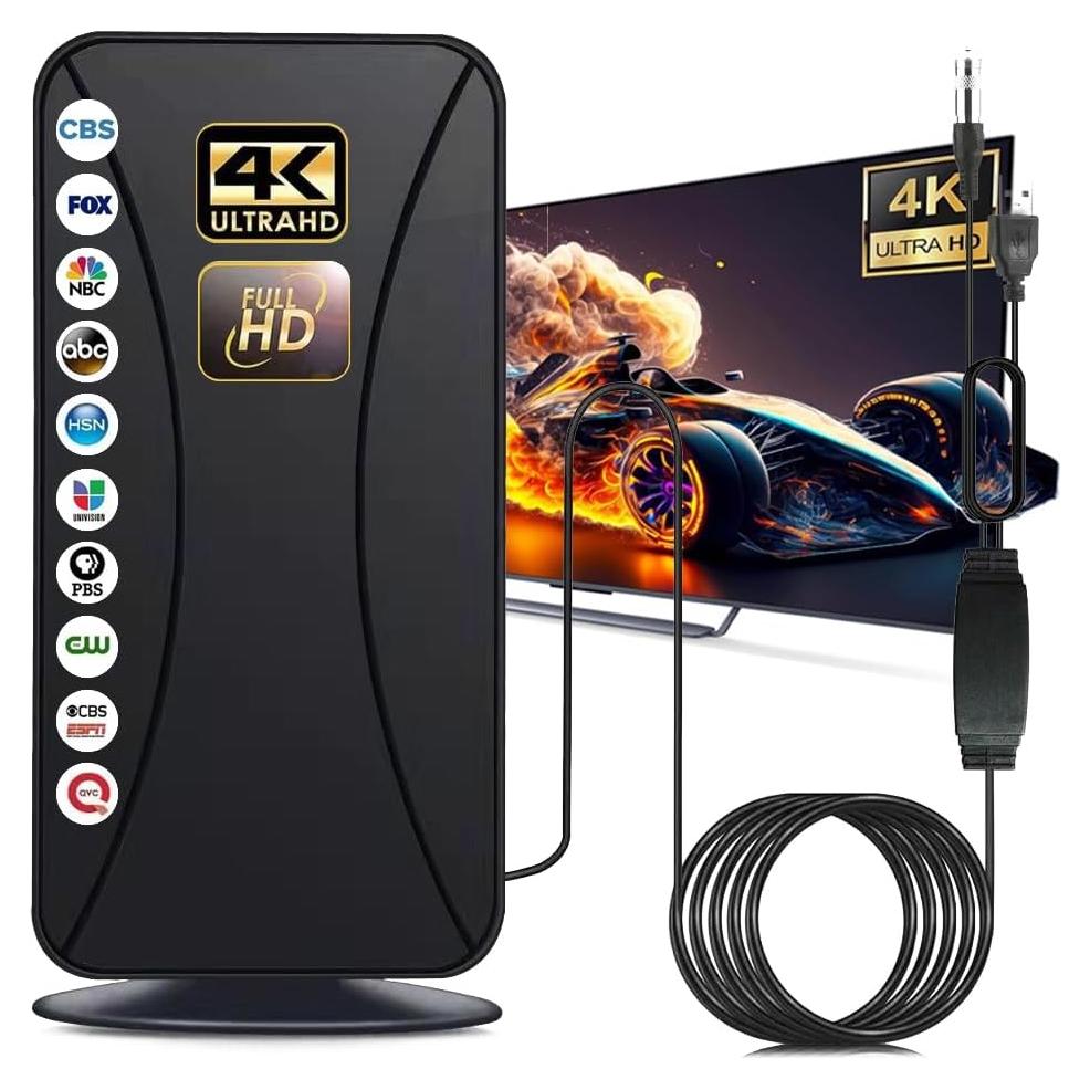 Antena de TV Digital Autotreasure 999+ Millas 4K HD