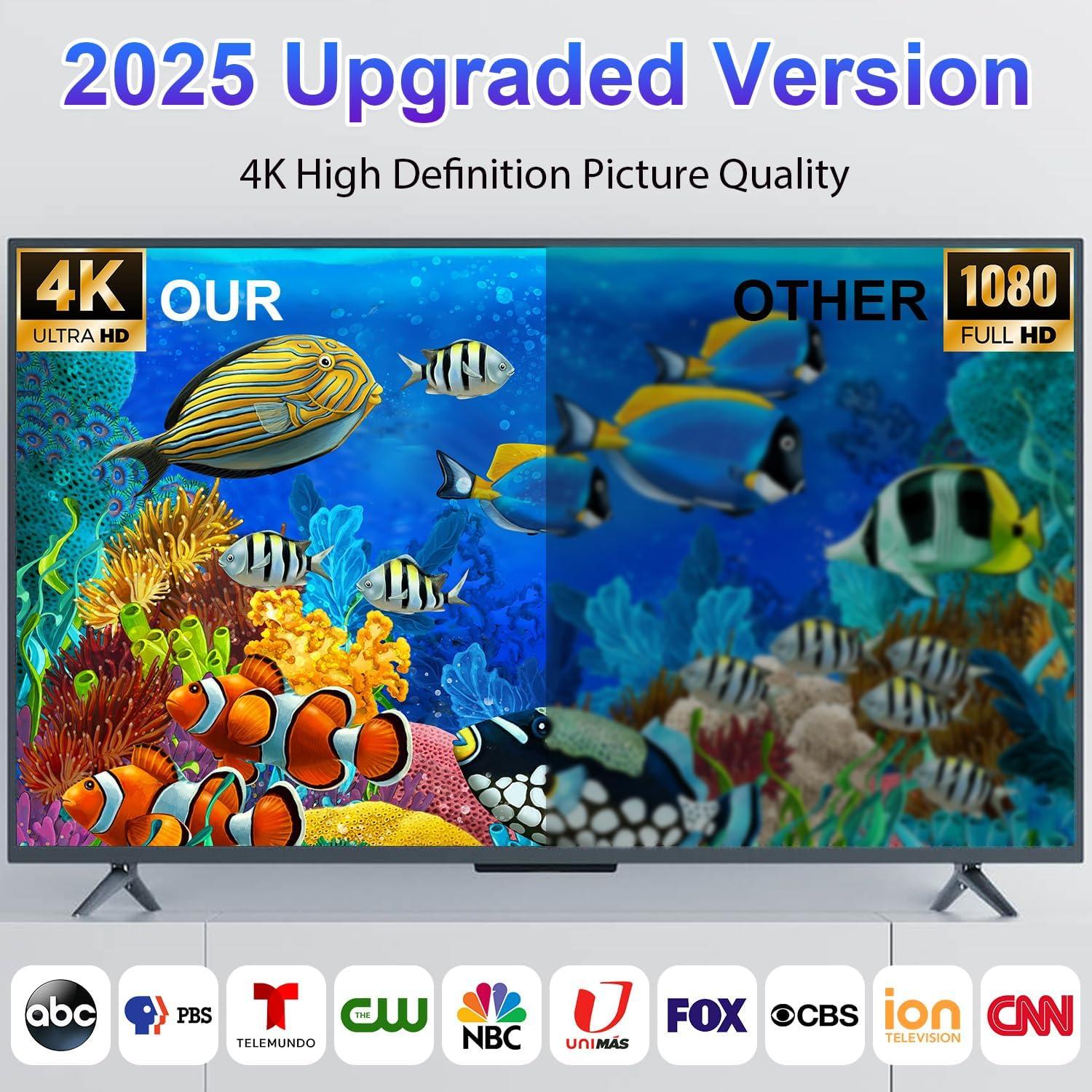 Antena de TV Digital DTVSUBS DTV011B 4K HD Interior 241 km