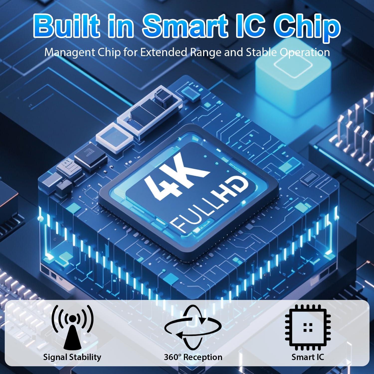 Antena de TV Digital DTVSUBS DTV011B 4K HD Interior 241 km