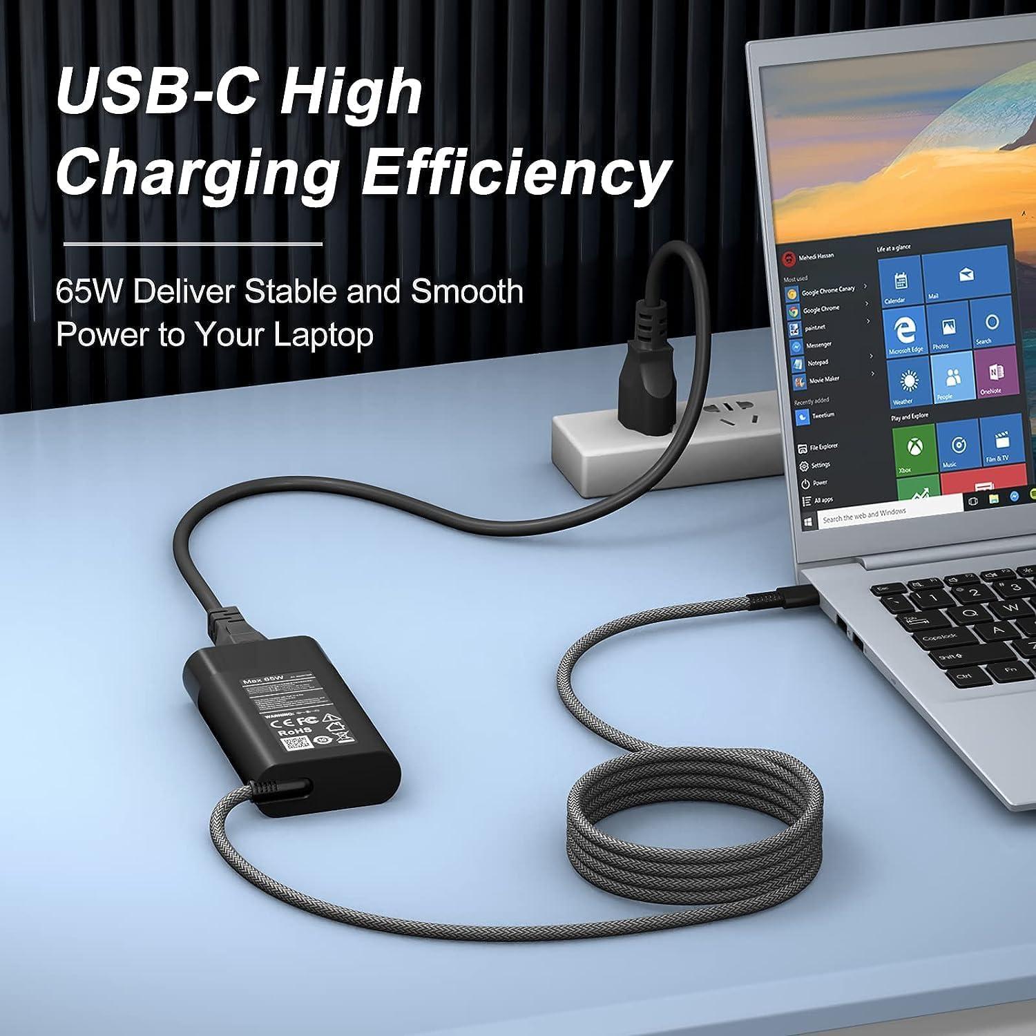 Cargador HP USB C 65W para Chromebook y Spectre X360