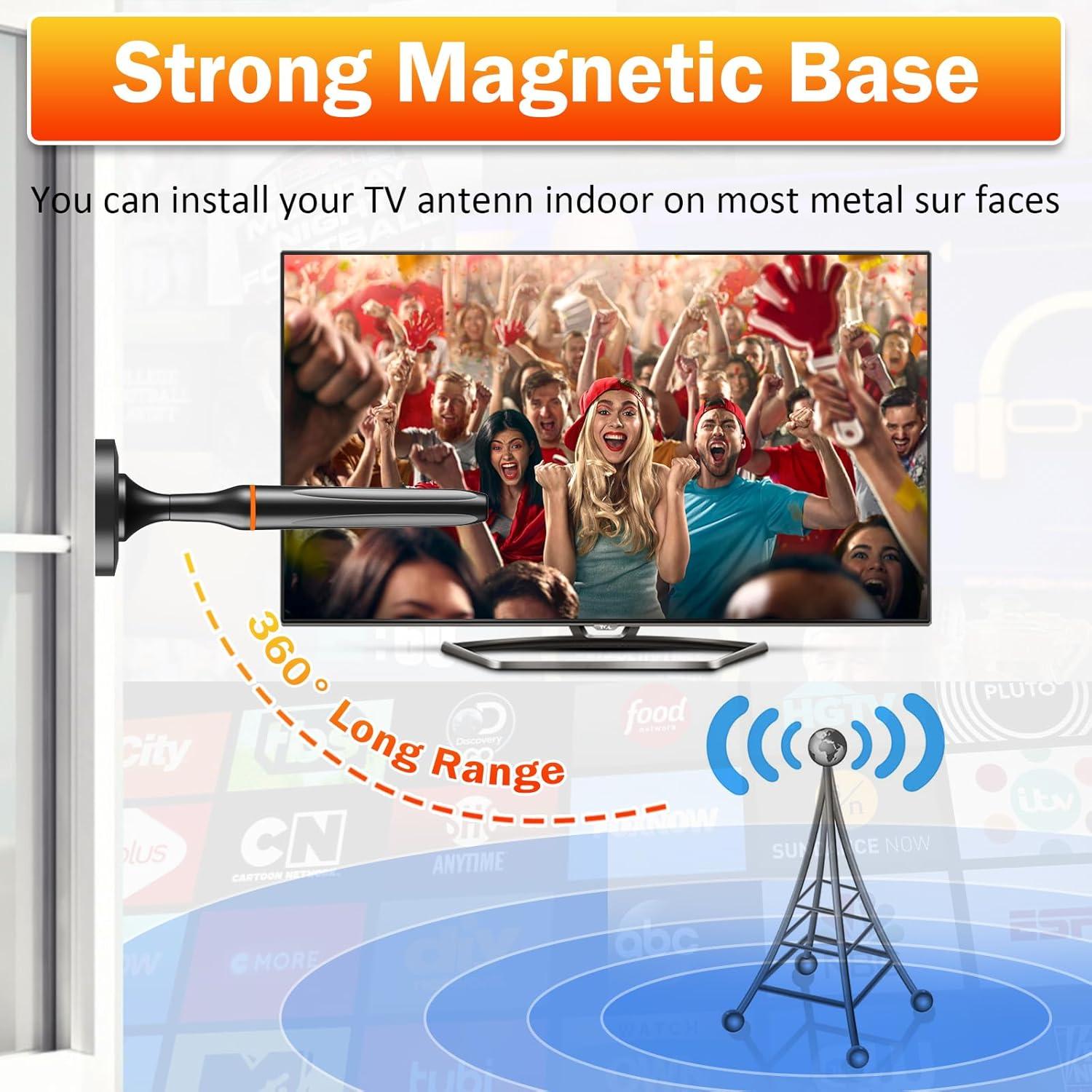 Antena Digital para TV Interior DGUPSP 4K Recepción 360°