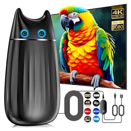 Antena Digital HD Qboy AN-3028 para Smart TV 4K 2700+ km