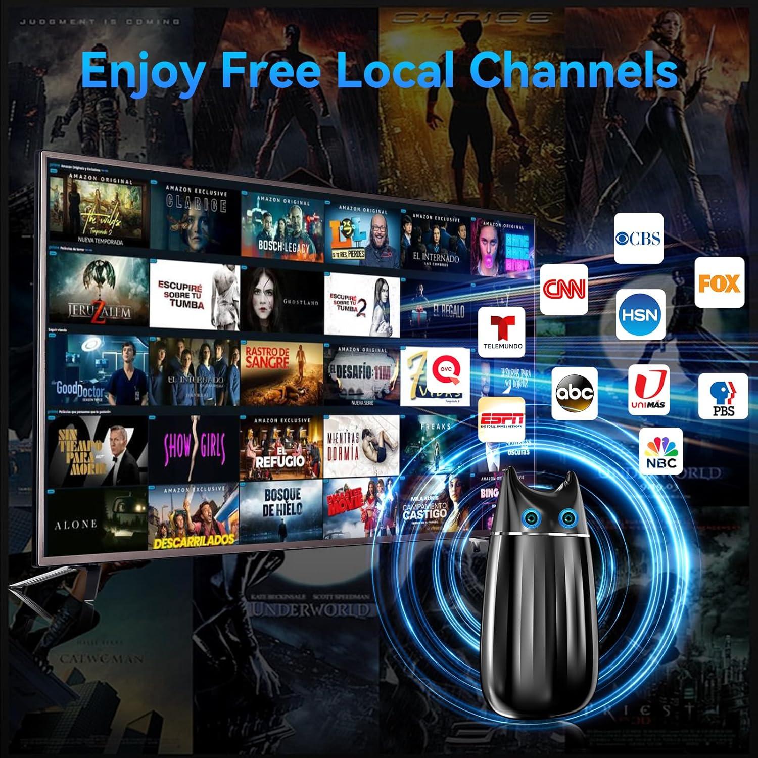 Antena Digital HD Qboy AN-3028 para Smart TV 4K 2700+ km