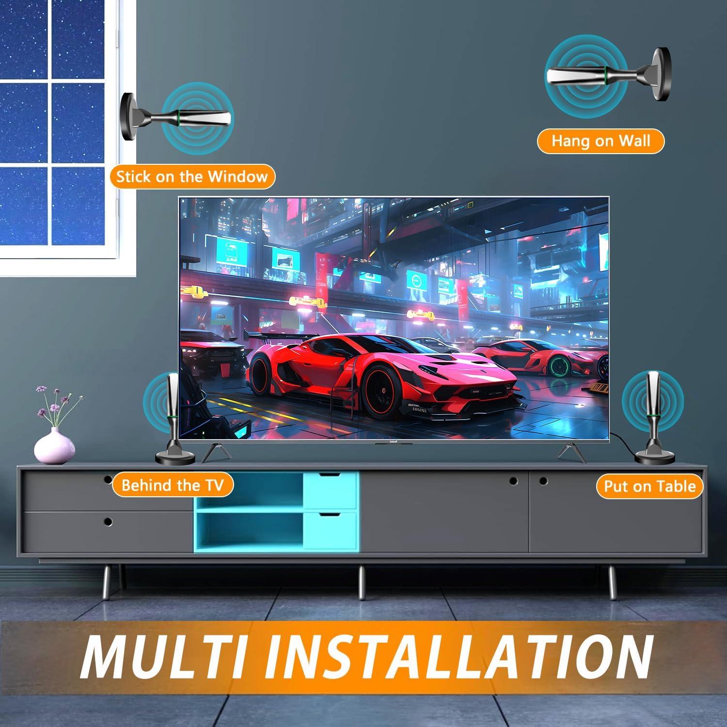 Antena Digital para Smart TV DTVSMARTSHOW V019 4K 1080p