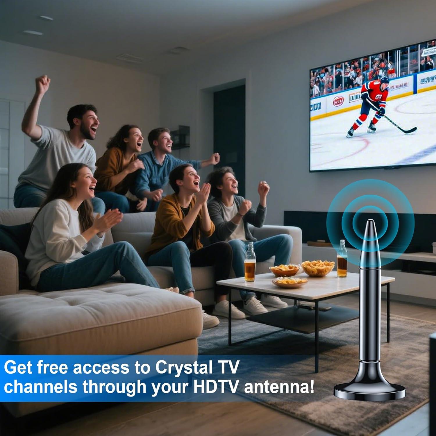 Antena de TV Digital HD iGENJUN con Amplificador 300 km