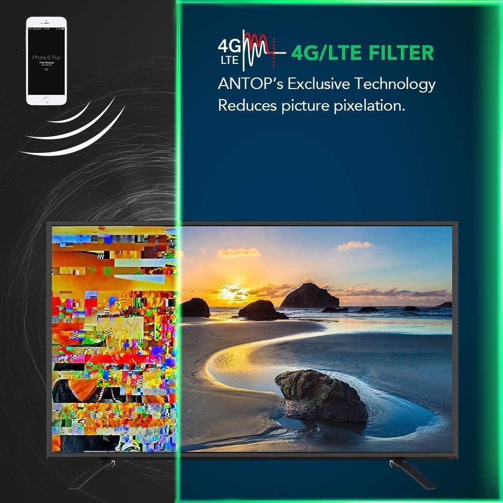 Antena HDTV Antop PL-414BG 360° Omni-Direccional con Amplificador