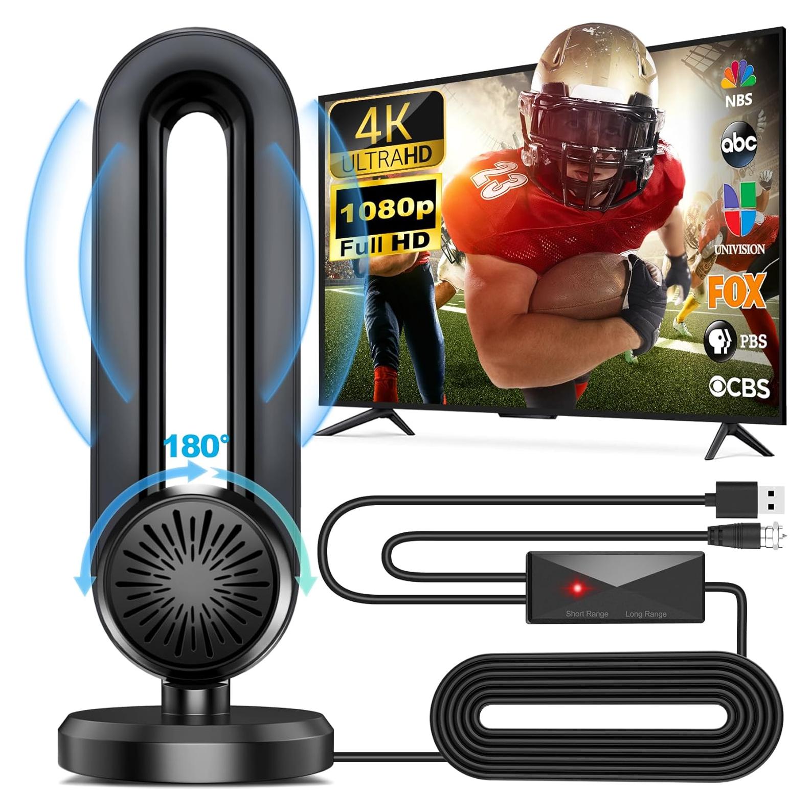 Antena de TV Digital Interior Bunobry AN-2041 4K 1080P