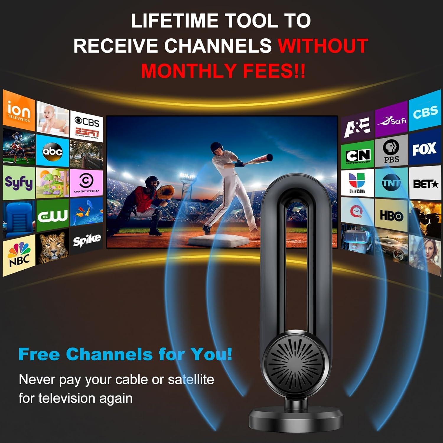 Antena de TV Digital Interior Bunobry AN-2041 4K 1080P