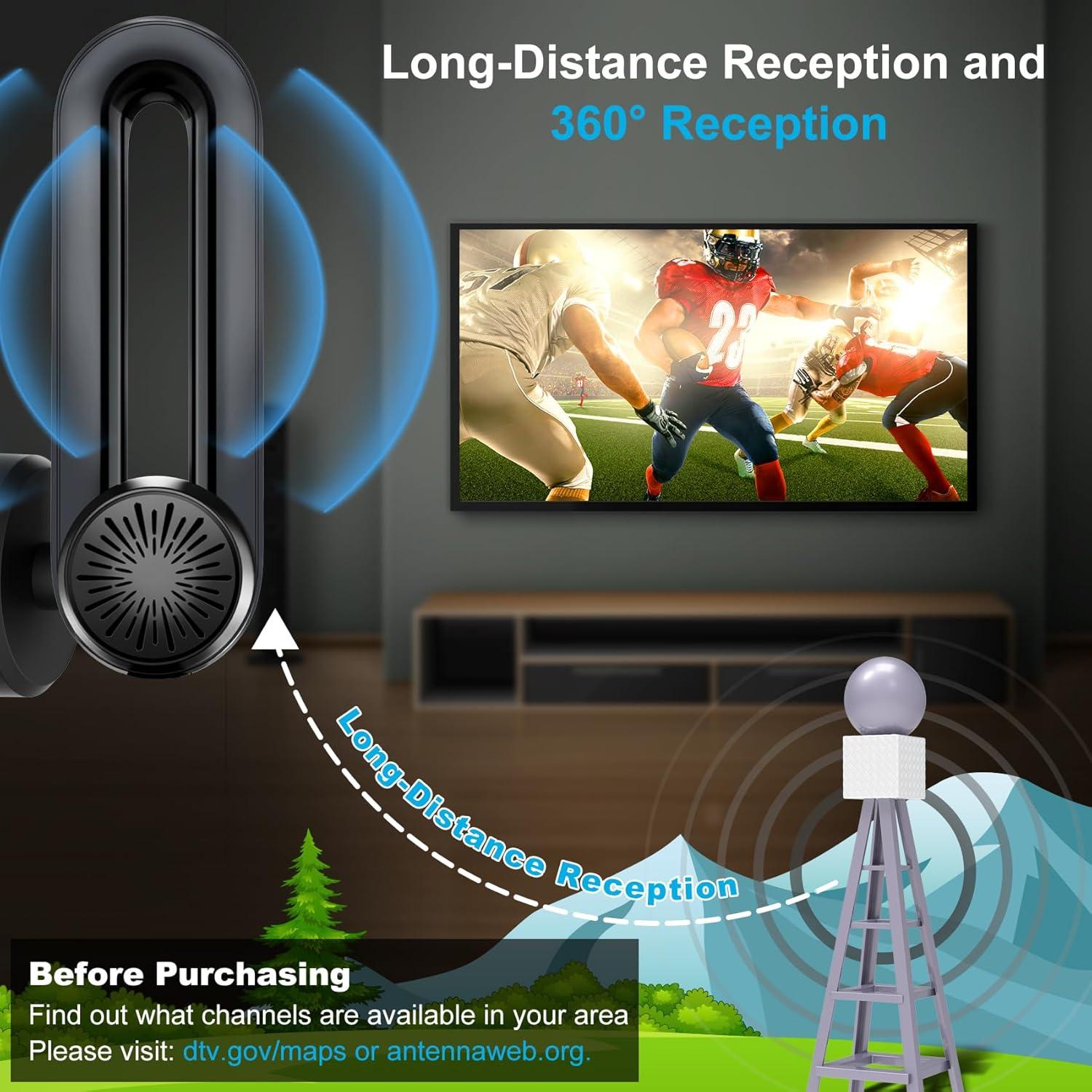 Antena de TV Digital Interior Bunobry AN-2041 4K 1080P