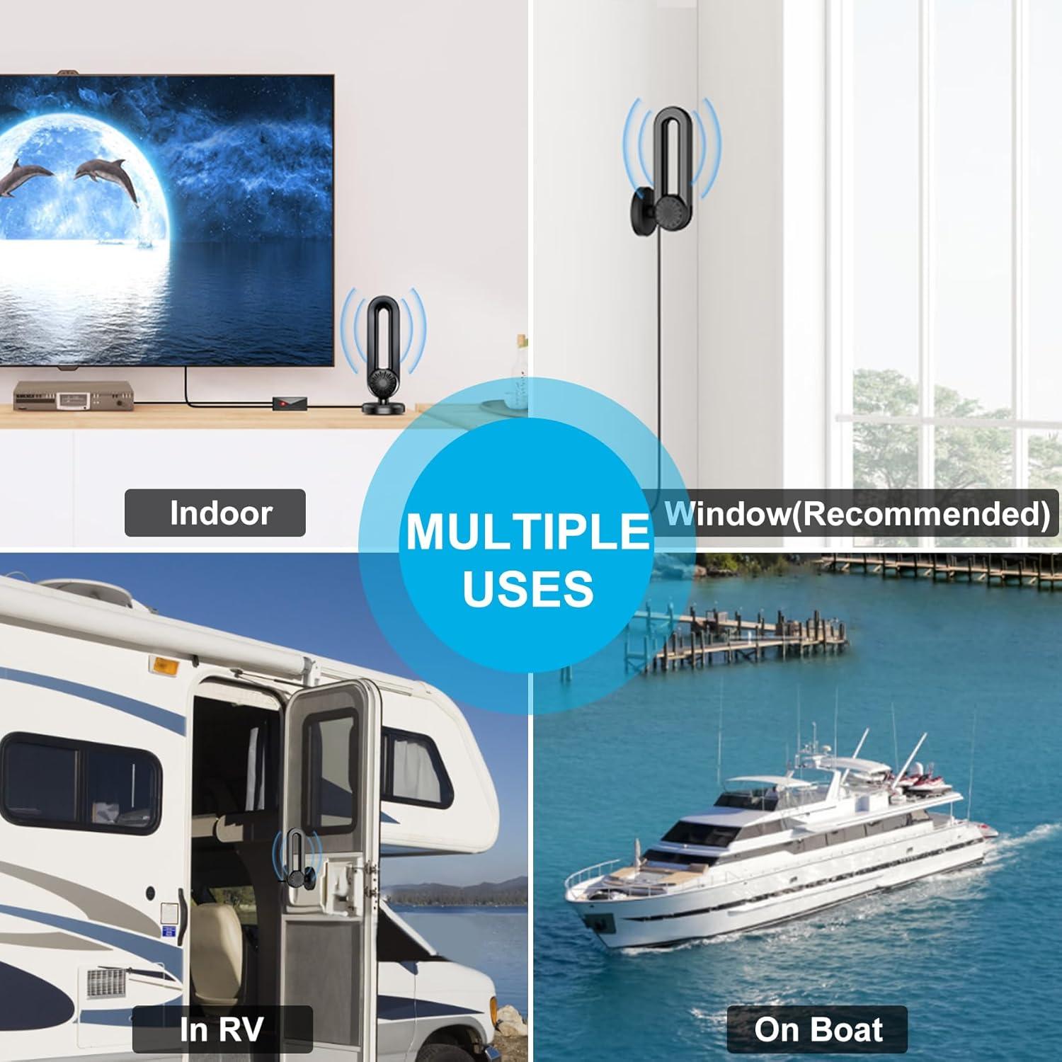 Antena de TV Digital Interior Bunobry AN-2041 4K 1080P