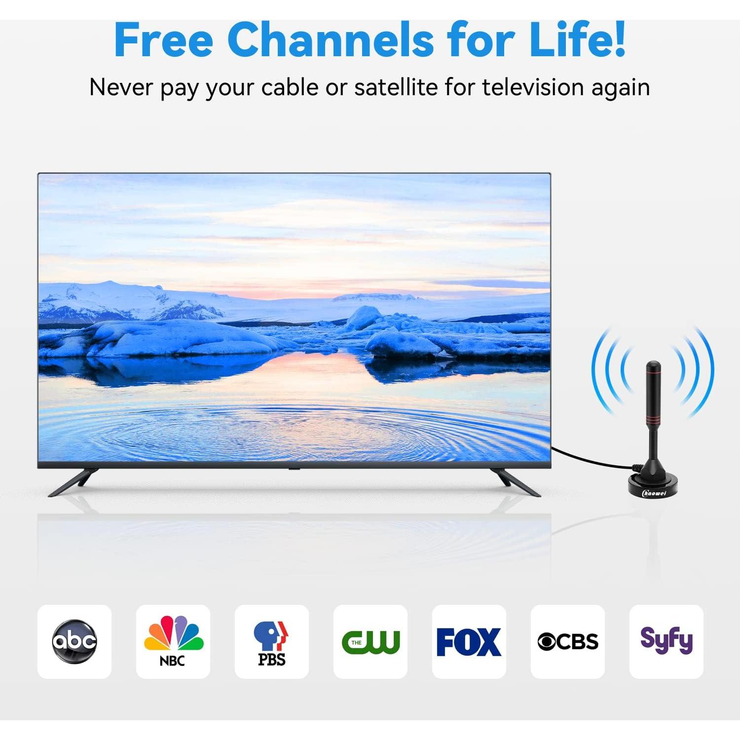 Antena de TV Digital Chaowei DVB66 Omnidireccional 4K 1080P