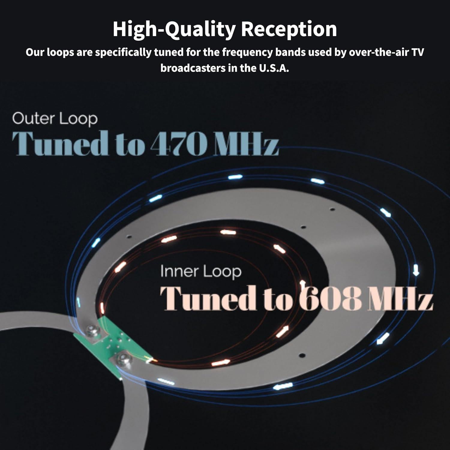 Antena de TV ClearStream 4MAX Completo - UHF VHF 70+ Millas