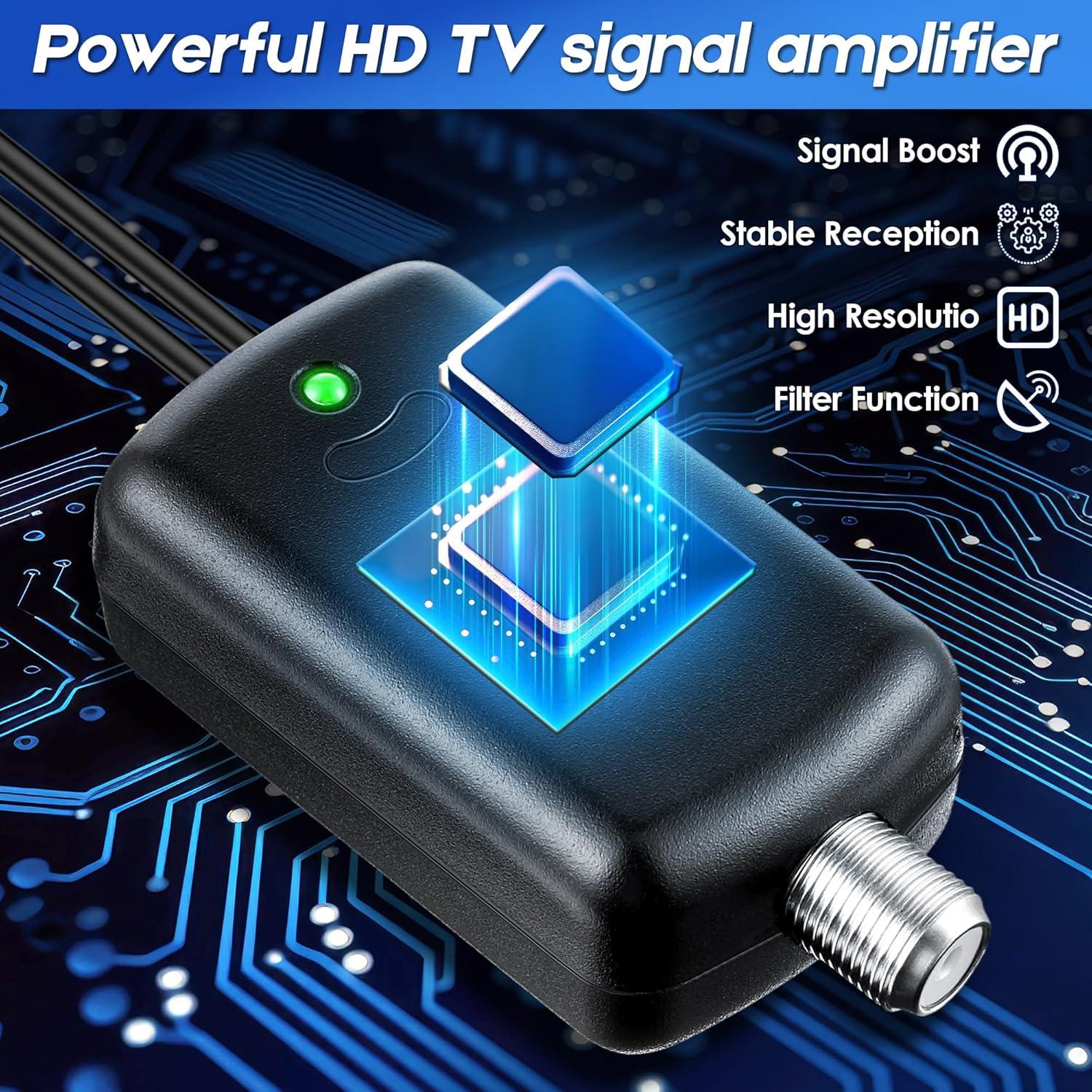 Amplificador de Antena de TV Saillong SL-Saillong-1011 con Filtro LTE