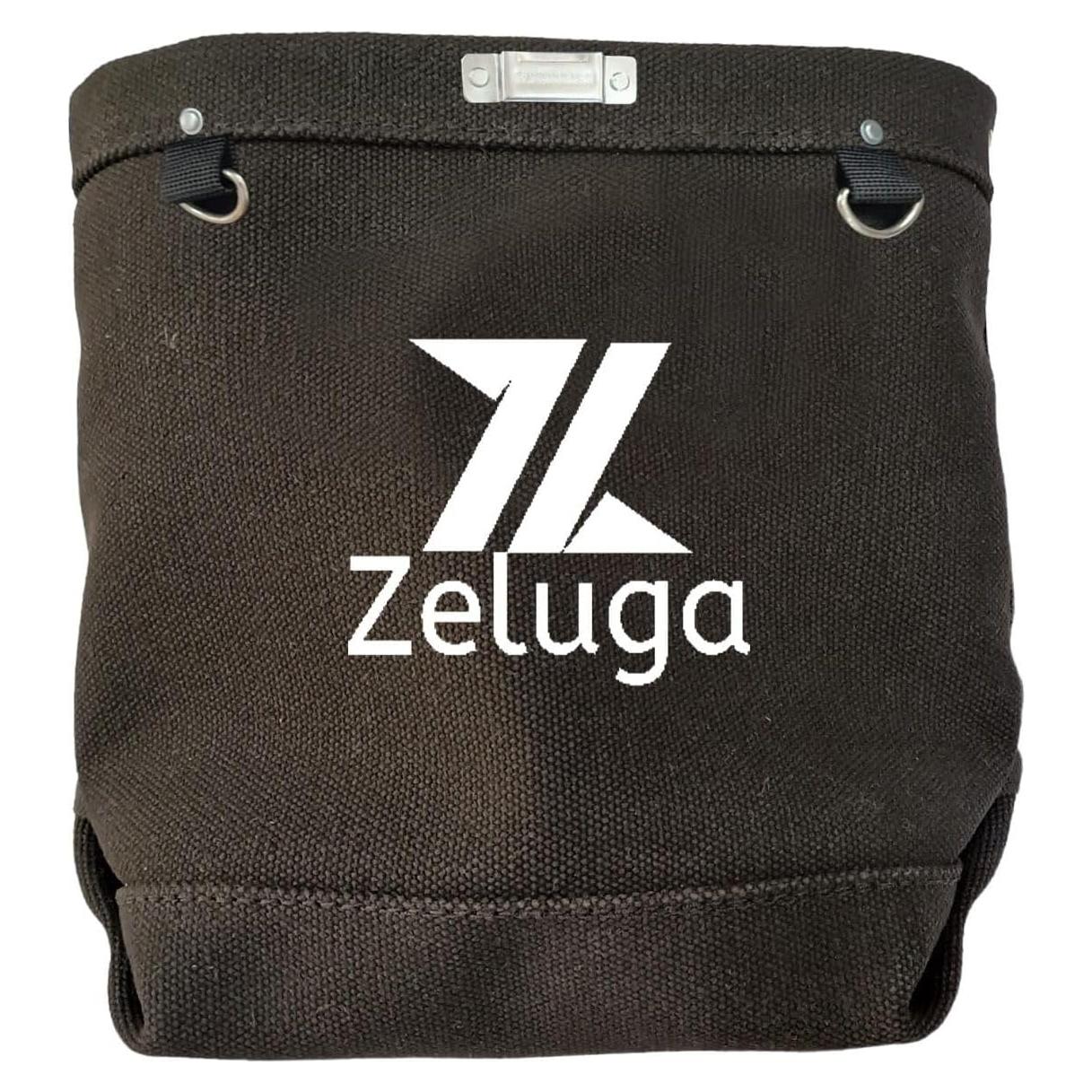 Bolsa de Herramientas Zeluga de Lona 28 oz Negra con Cierre